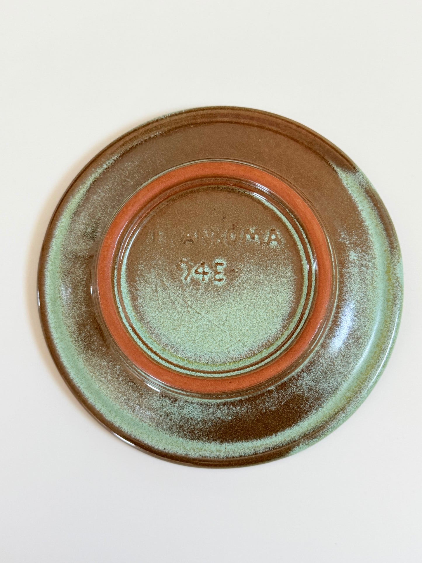 Vintage Frankoma Wagon Wheel Plate (Small)