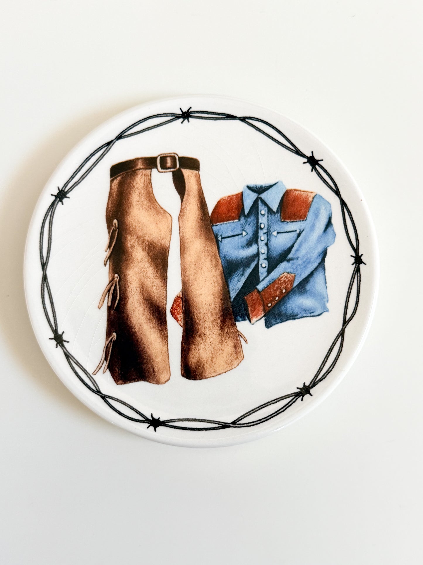 Vintage Western Dish