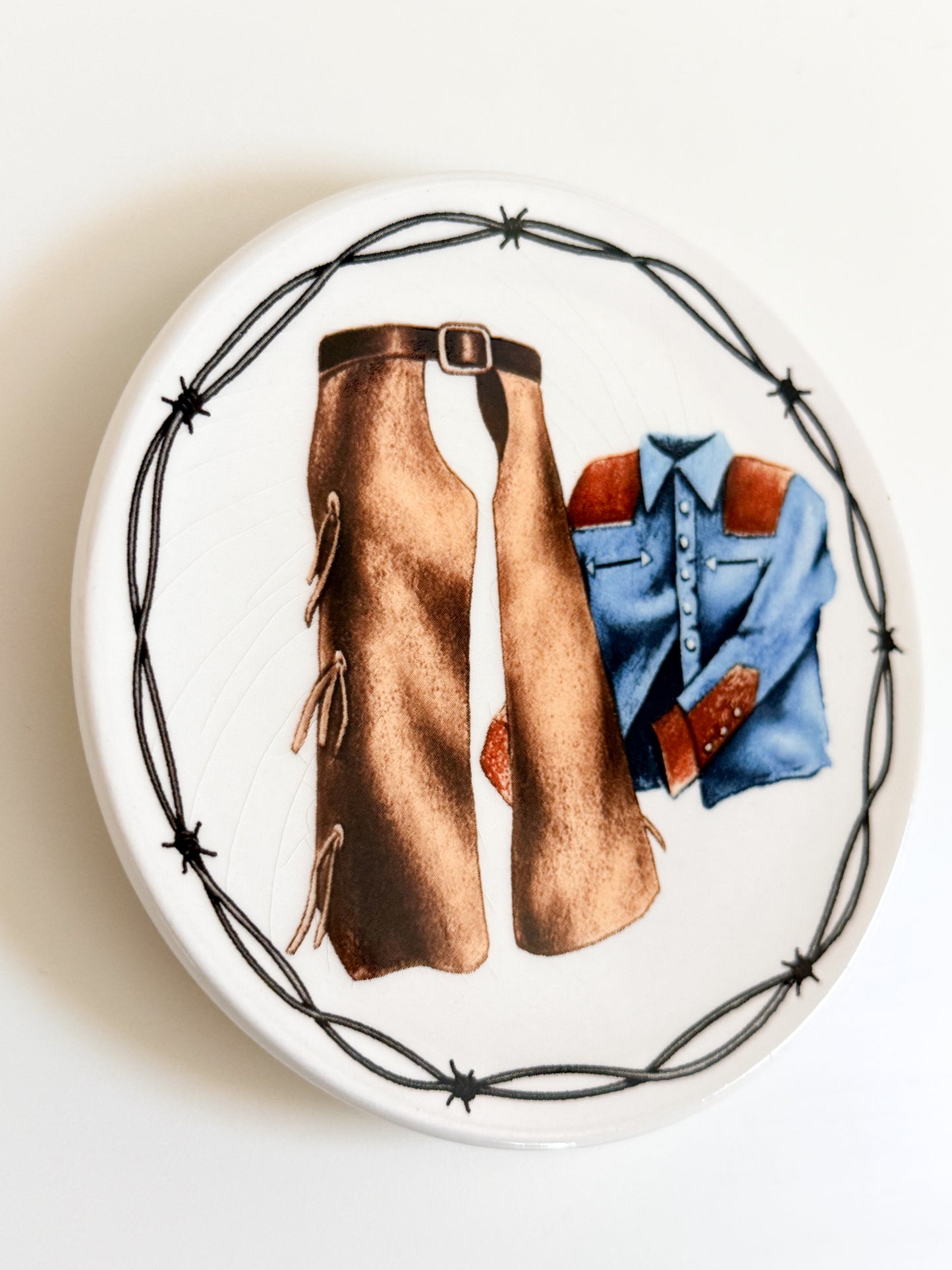 Vintage Western Dish