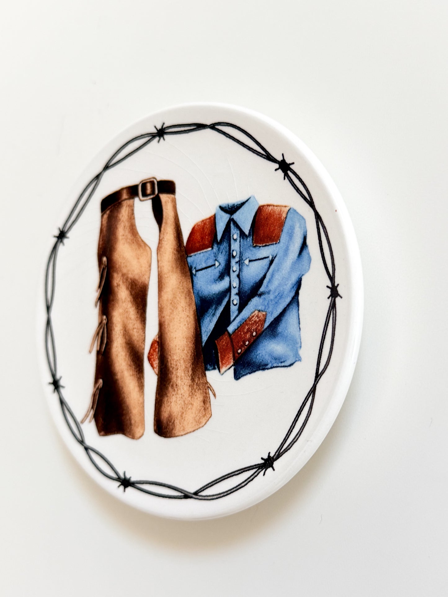 Vintage Western Dish