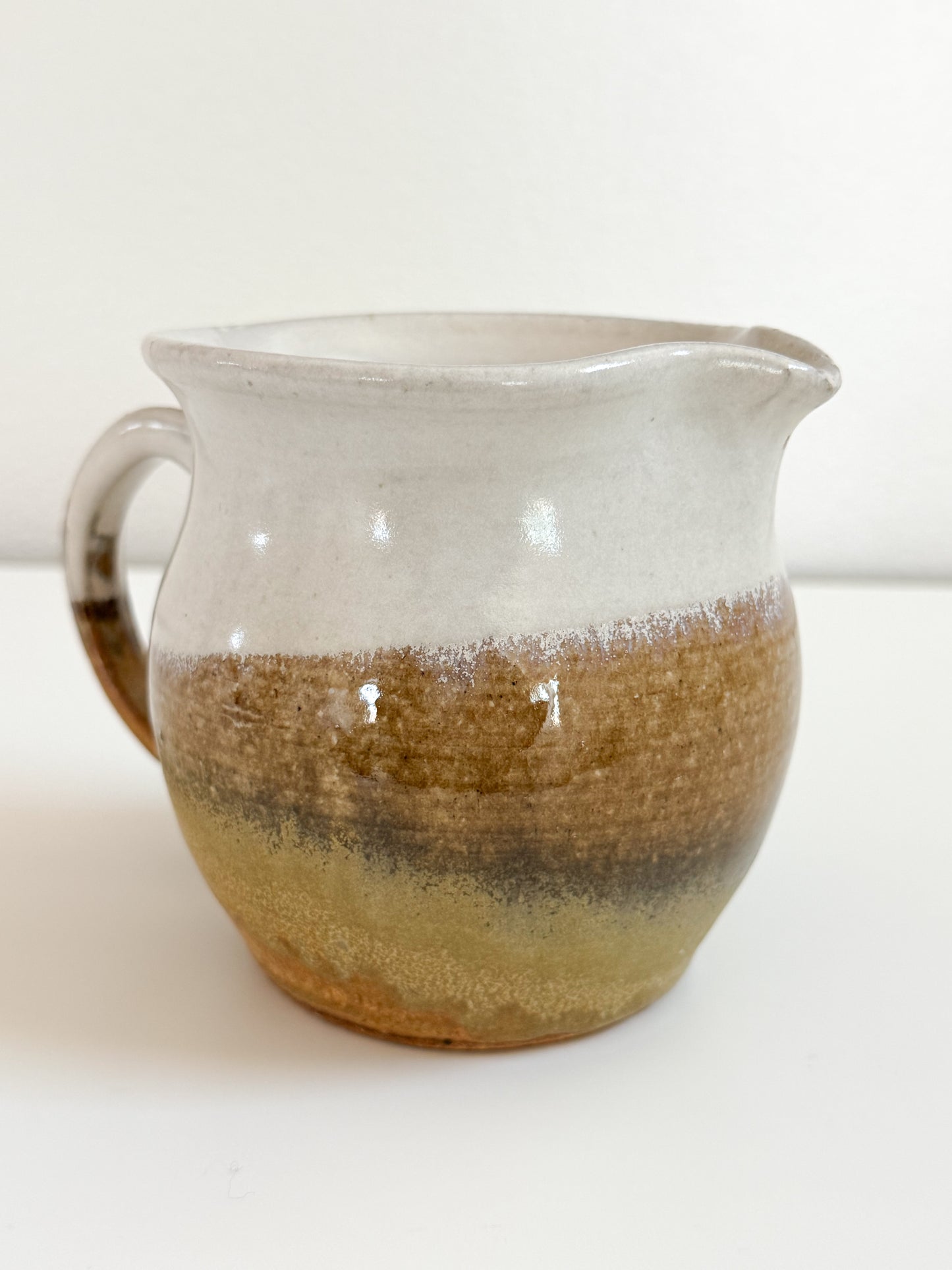 Vintage Small Pottery Pitcher