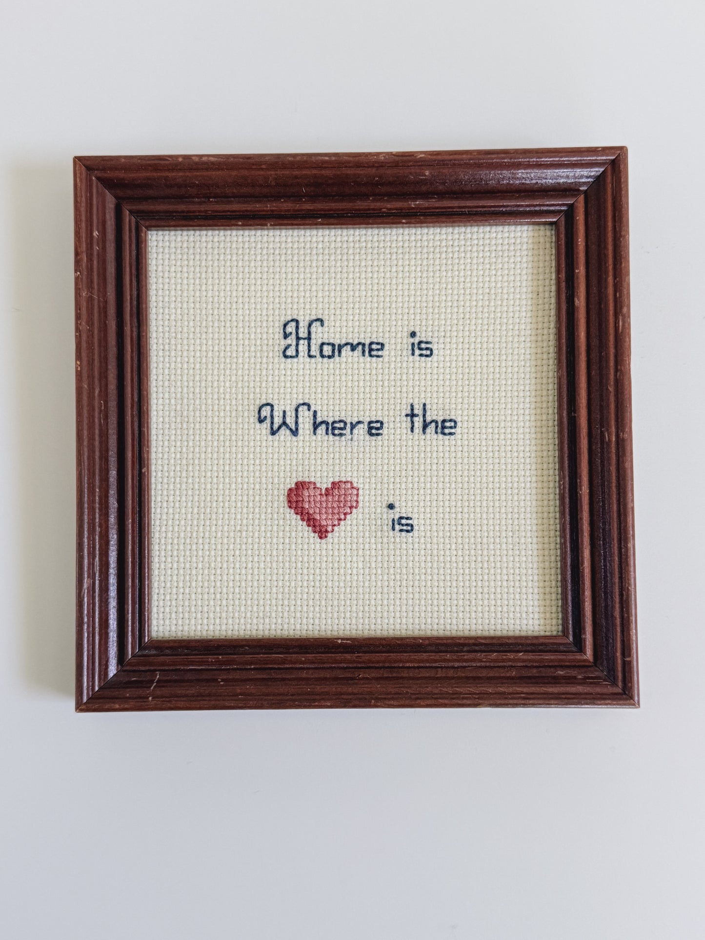 Vintage Framed Cross Stitch