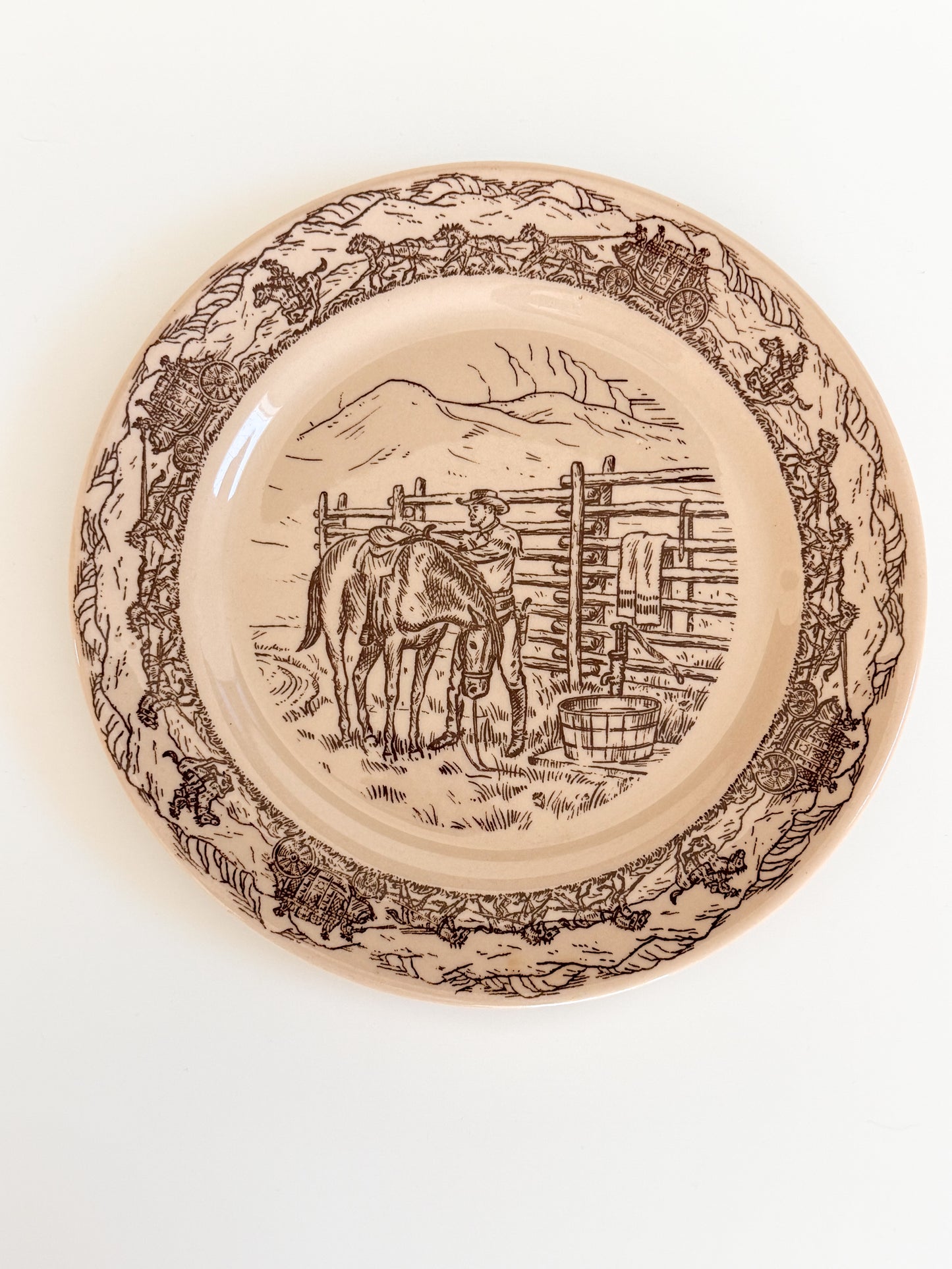 Vintage TEPCO Western Traveler Plate