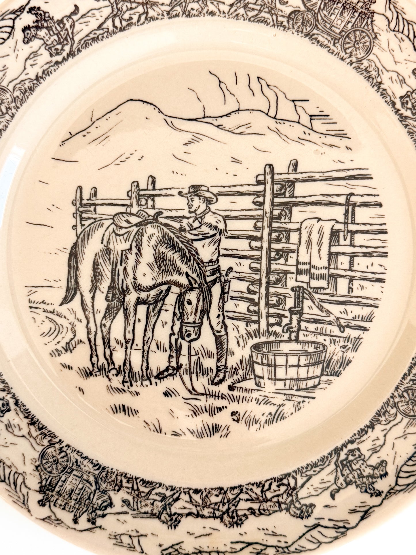 Vintage TEPCO Western Traveler Plate