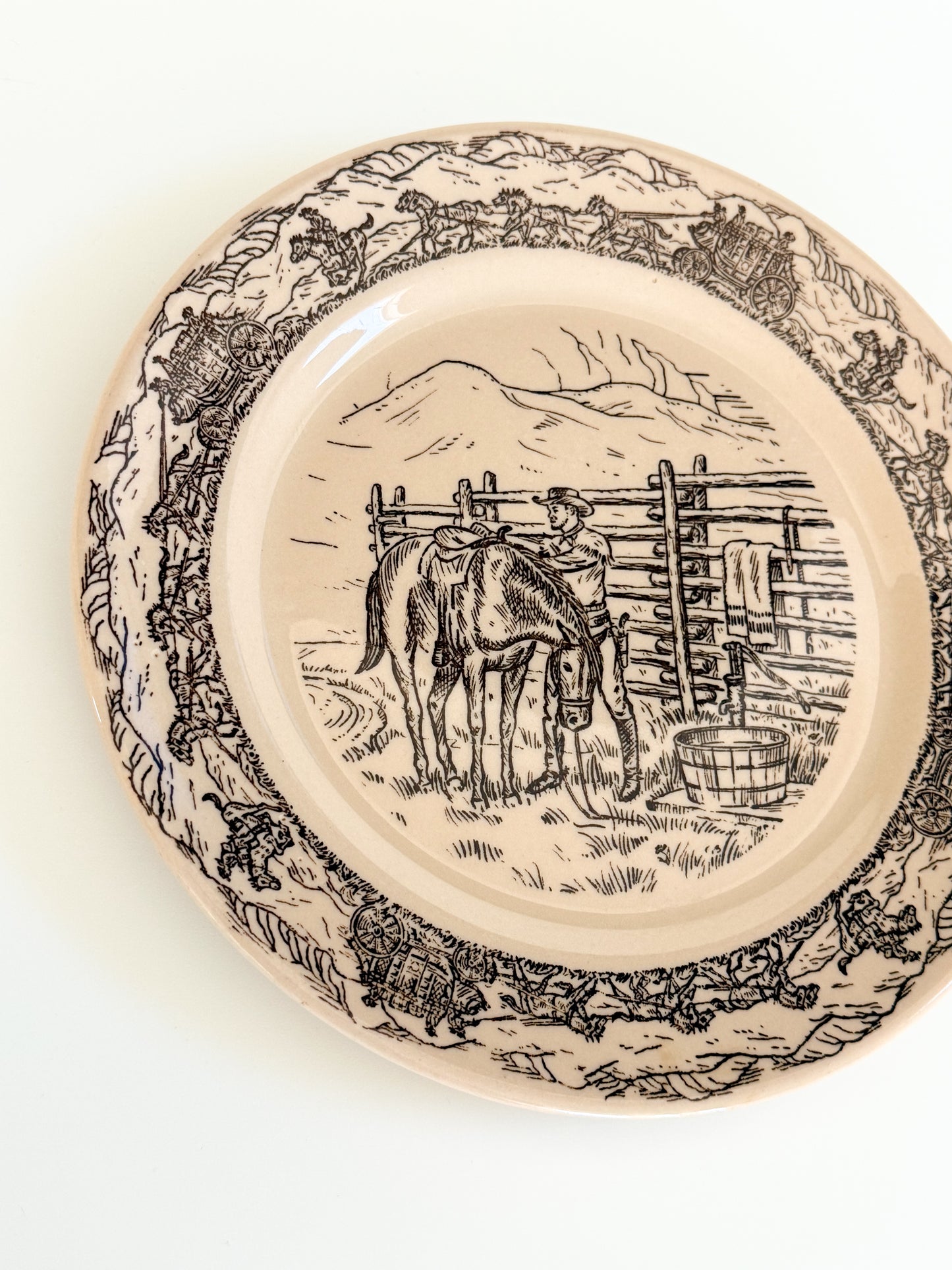 Vintage TEPCO Western Traveler Plate