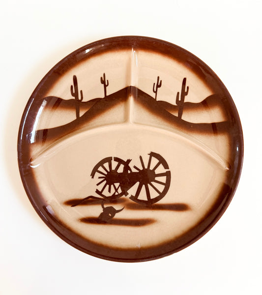 Vintage Western Divided Platter