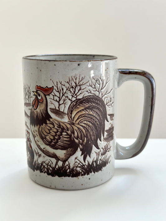 Vintage Chicken Farm Mug