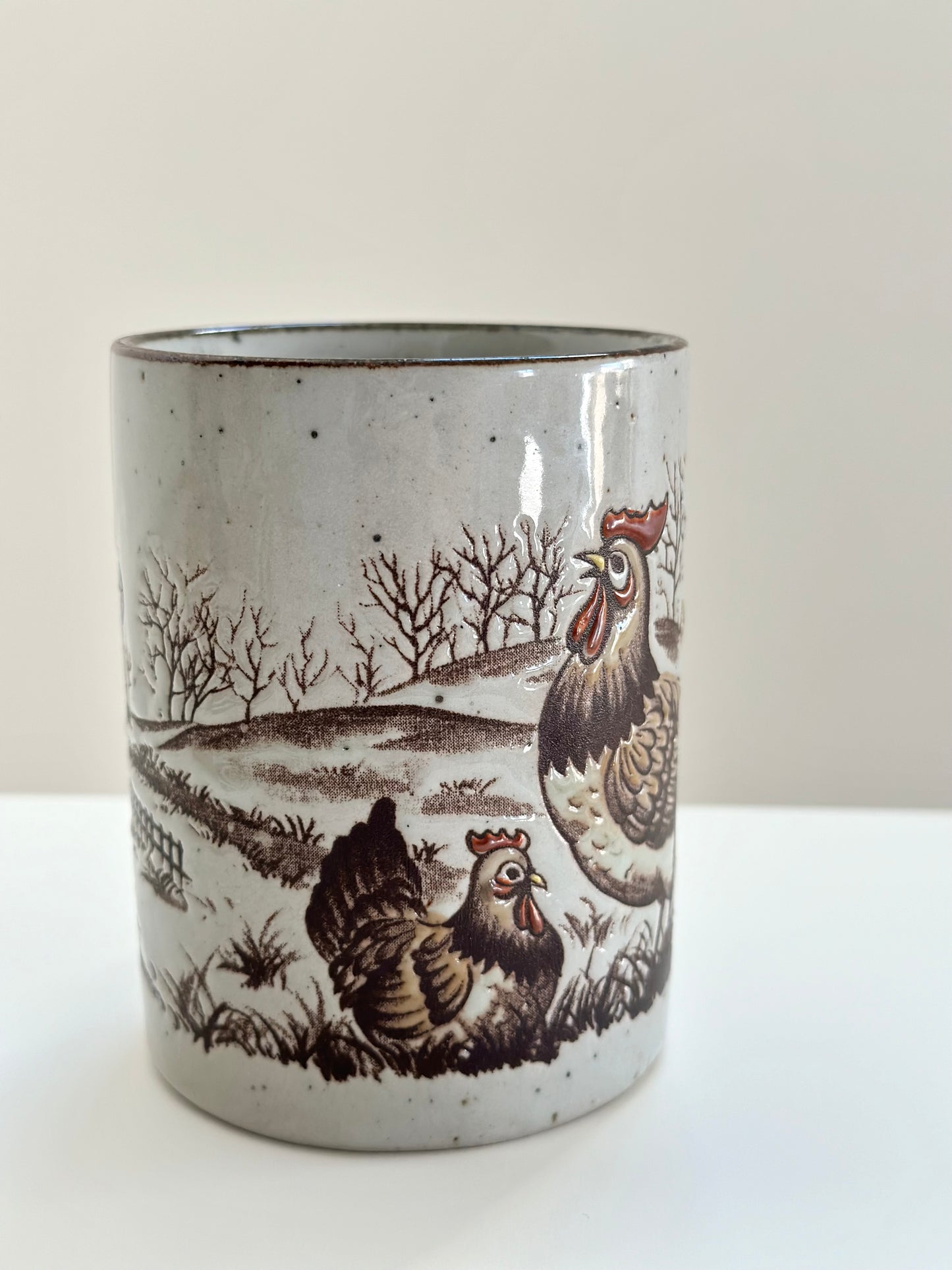 Vintage Chicken Farm Mug