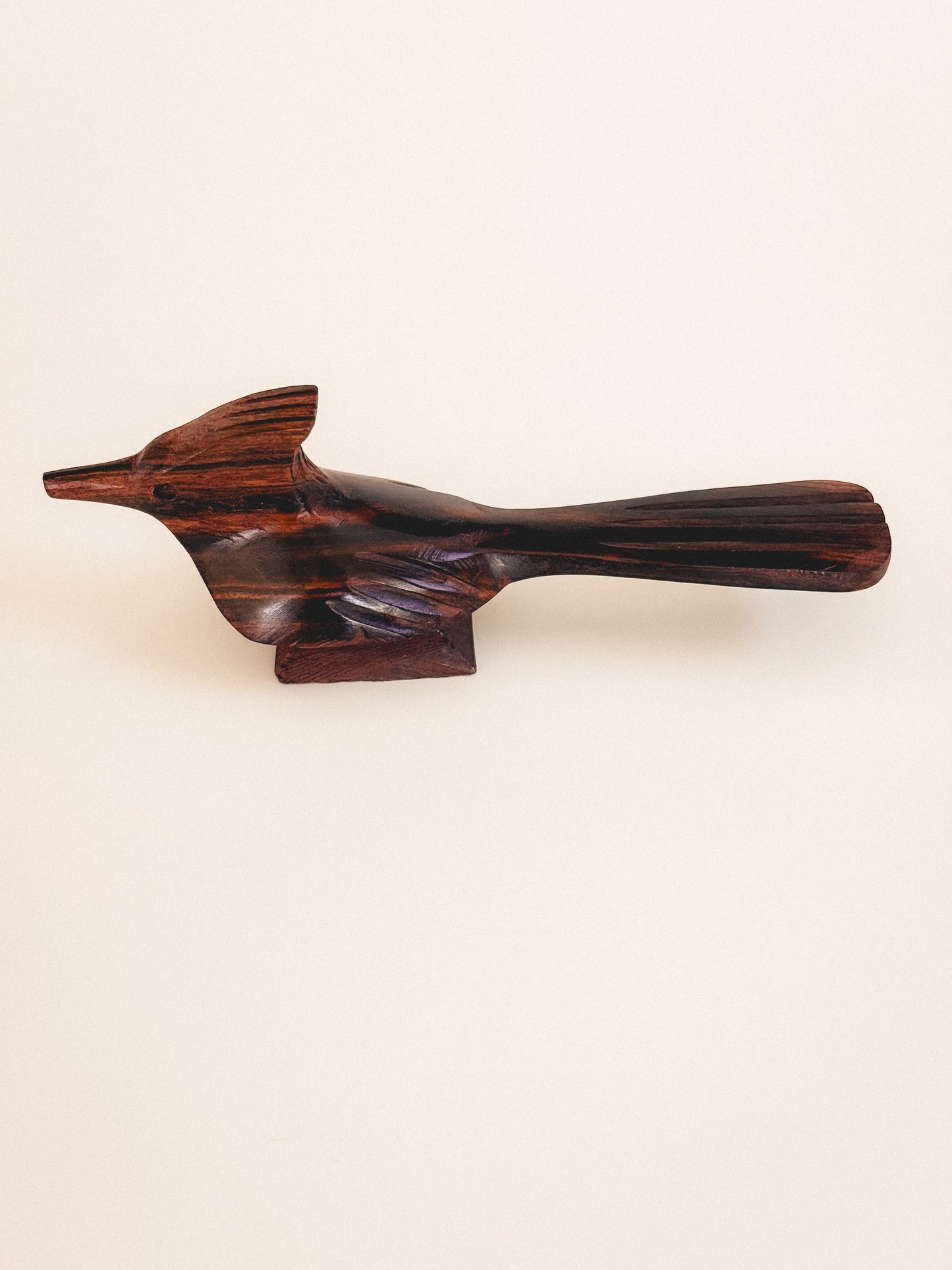 Hand Carved Ironwood Roadrunner