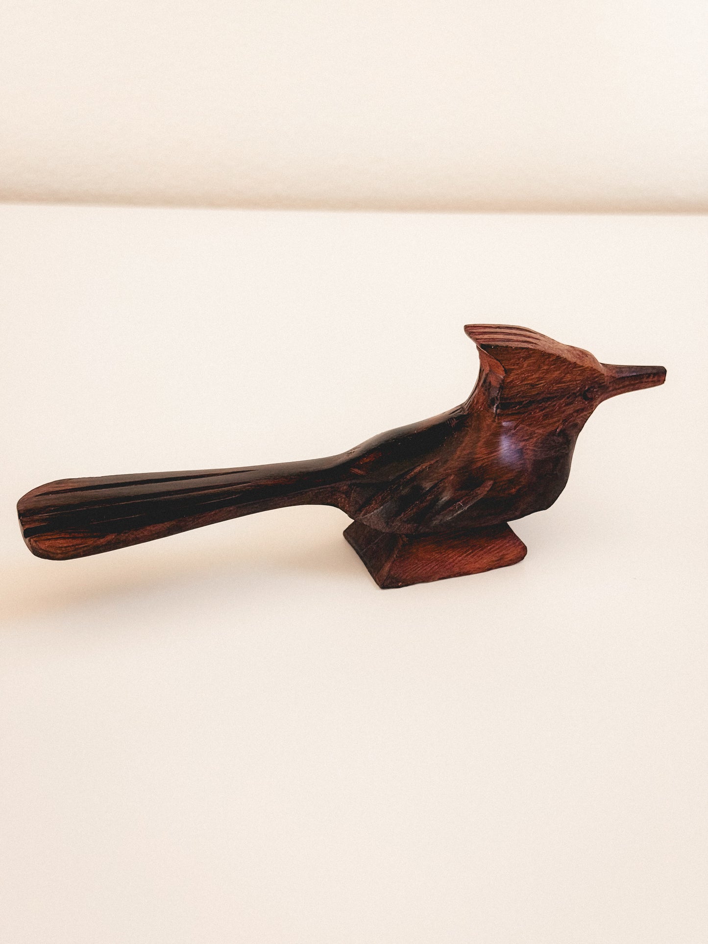 Hand Carved Ironwood Roadrunner
