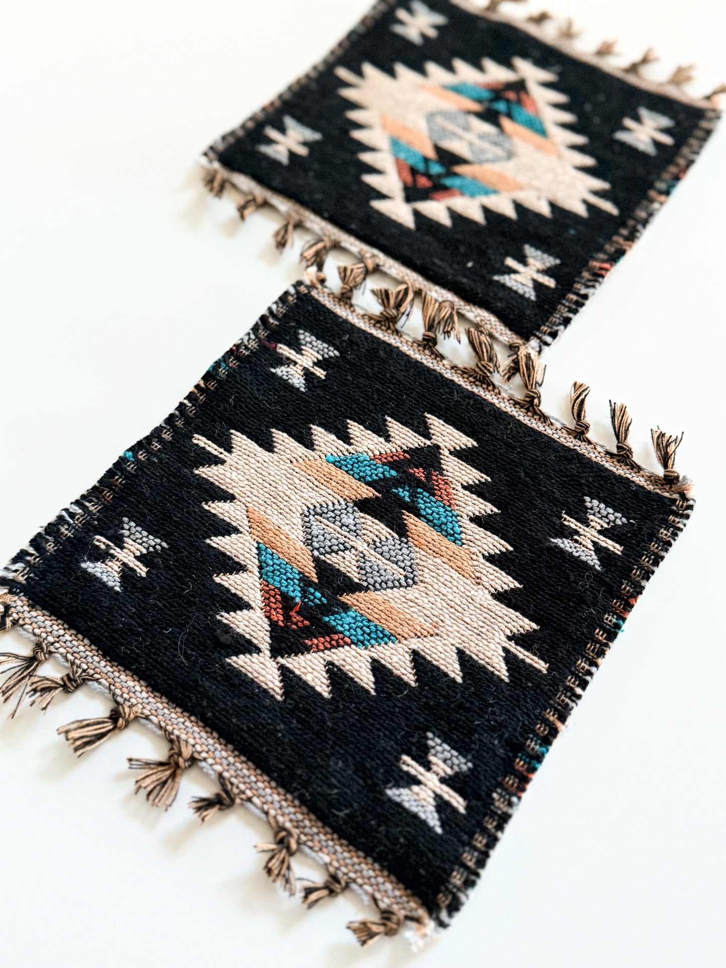 Woven Cotton Aztec Coaster Set
