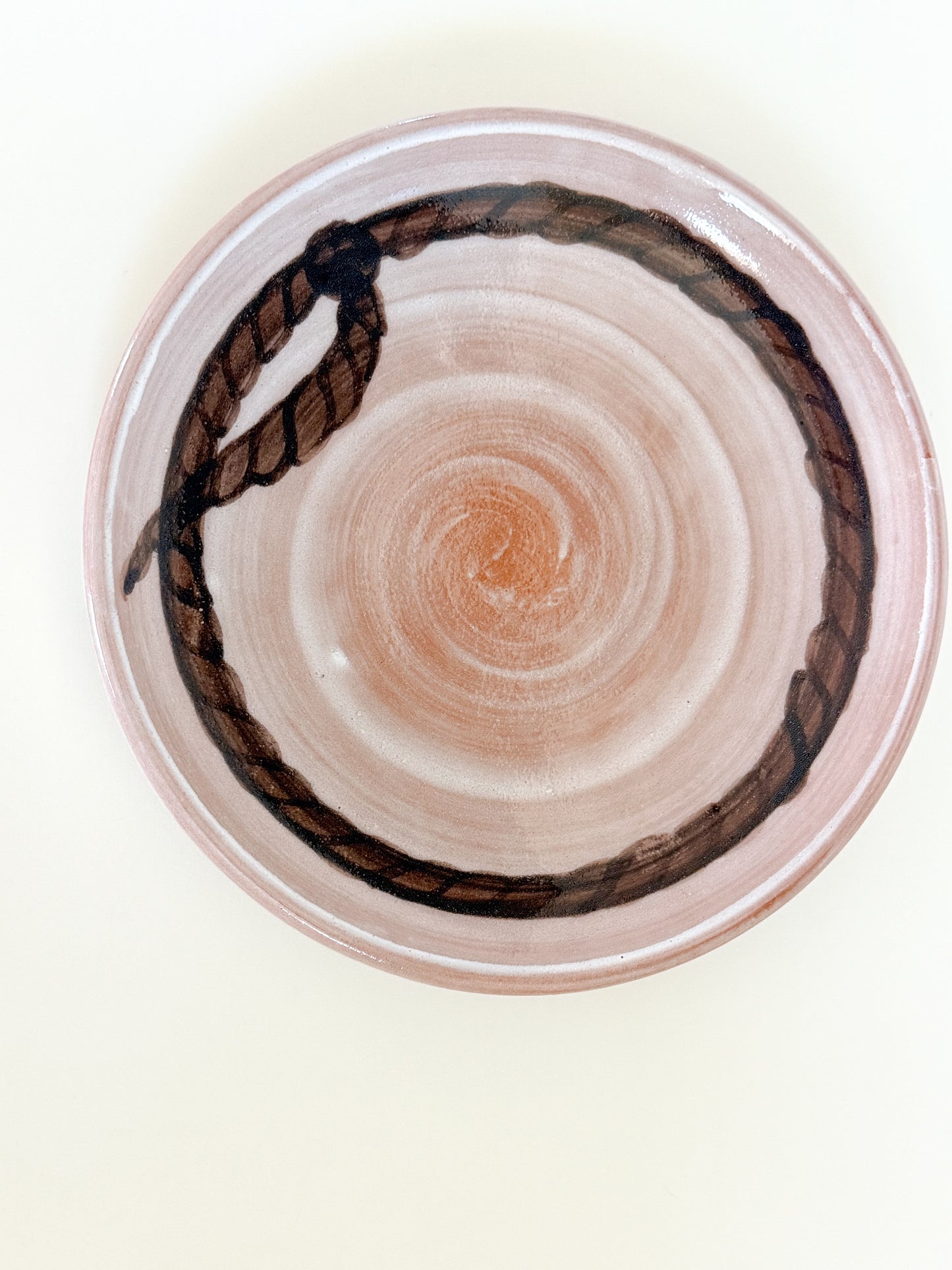 Hand Painted Cowboy Mug and Saucer