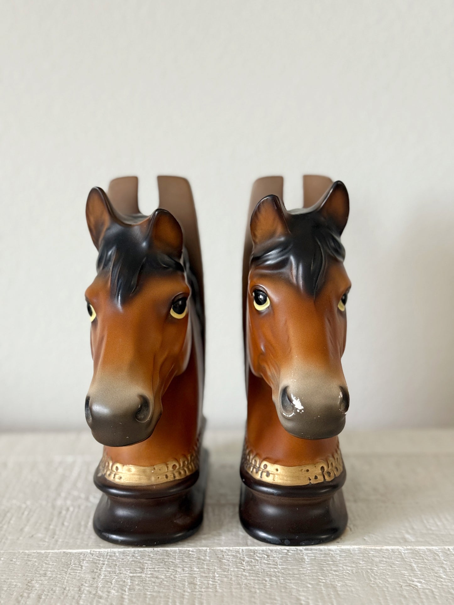 Vintage Horse Bookends