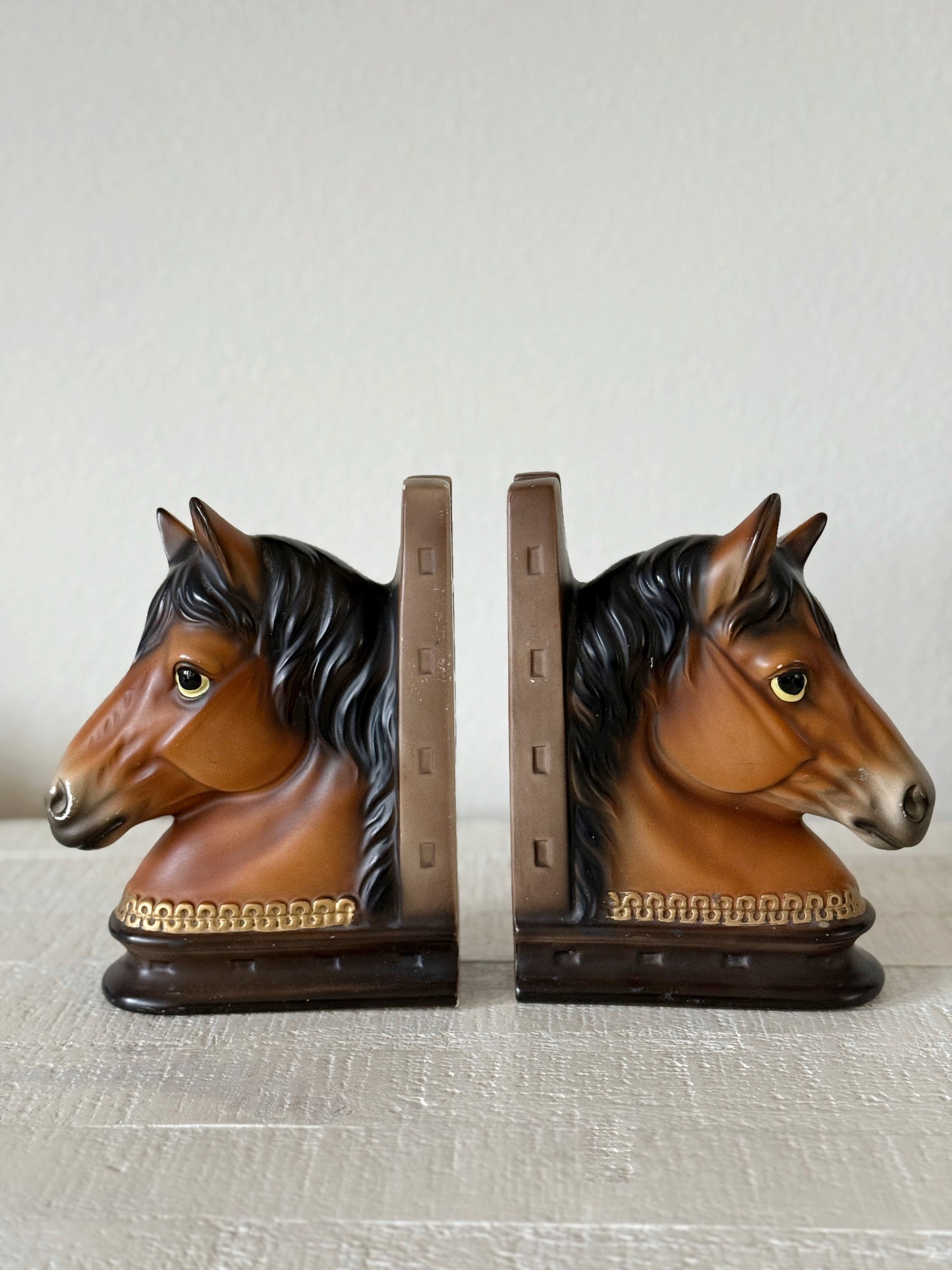 Vintage Horse Bookends