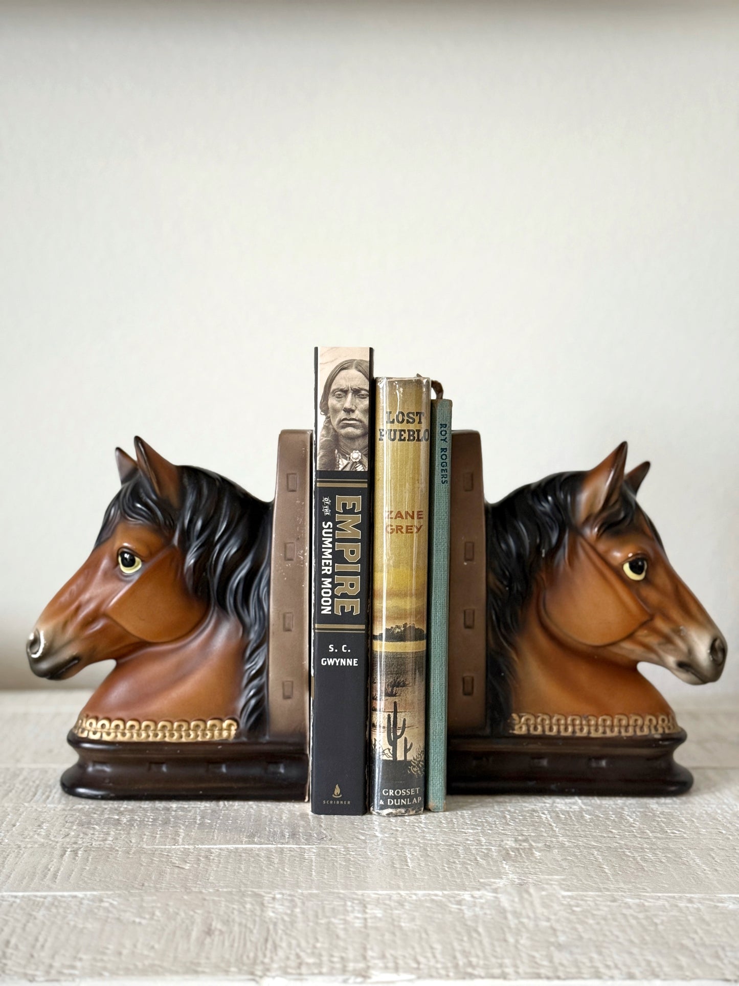 Vintage Horse Bookends