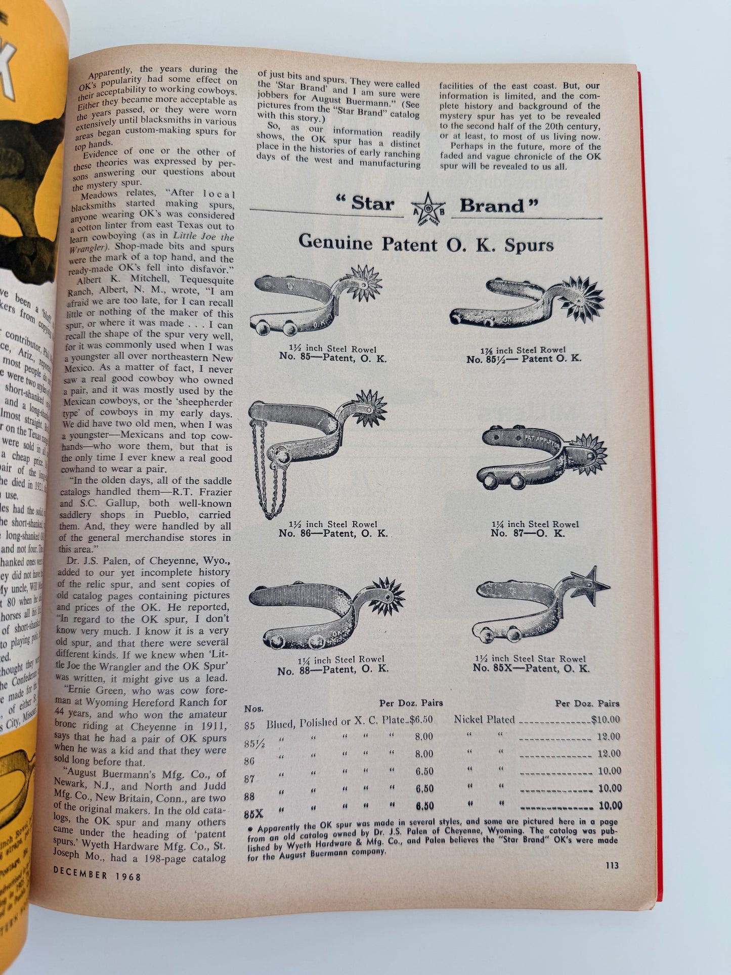 Western Horseman Magazine 1968