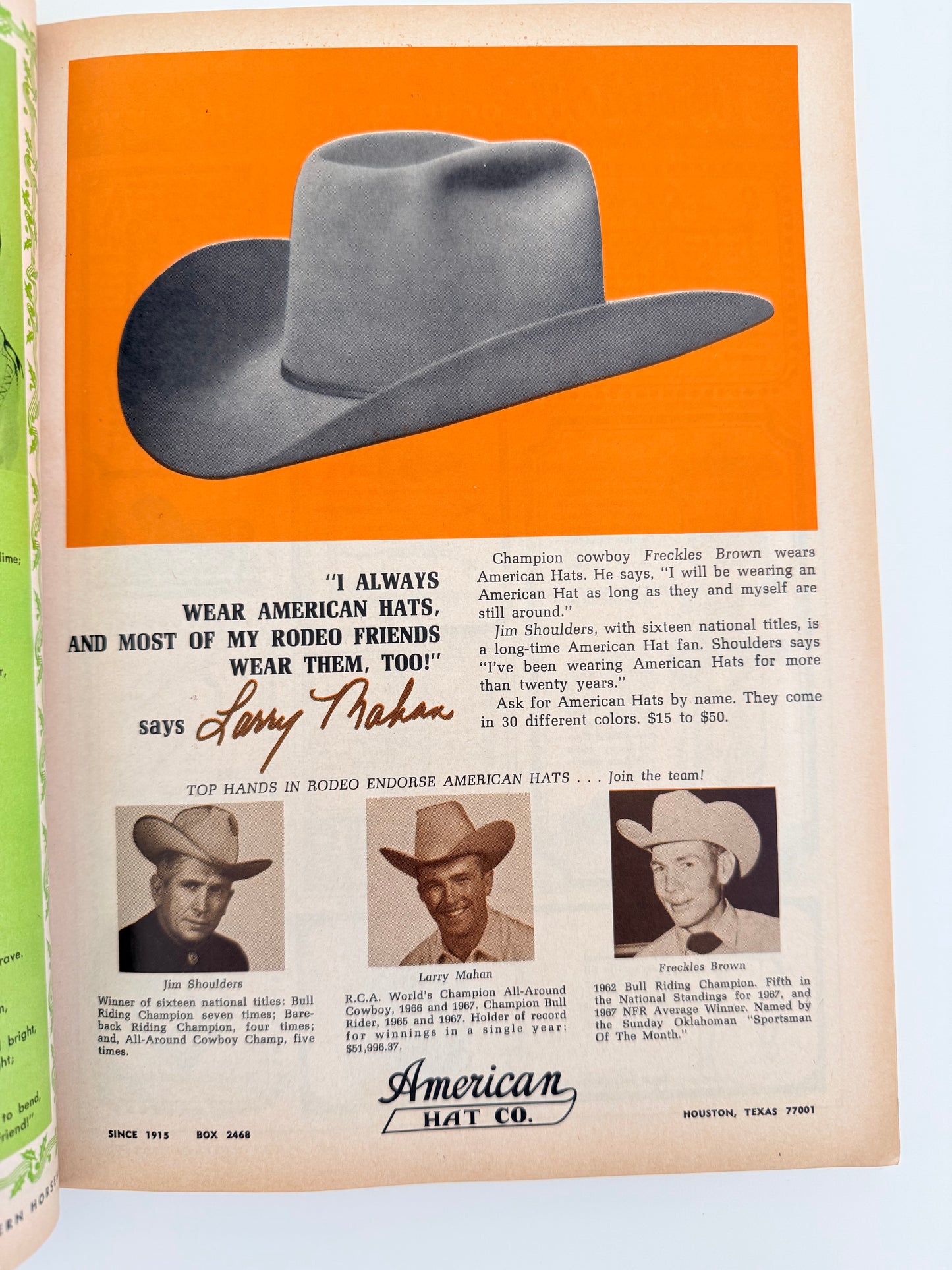 Western Horseman Magazine 1968