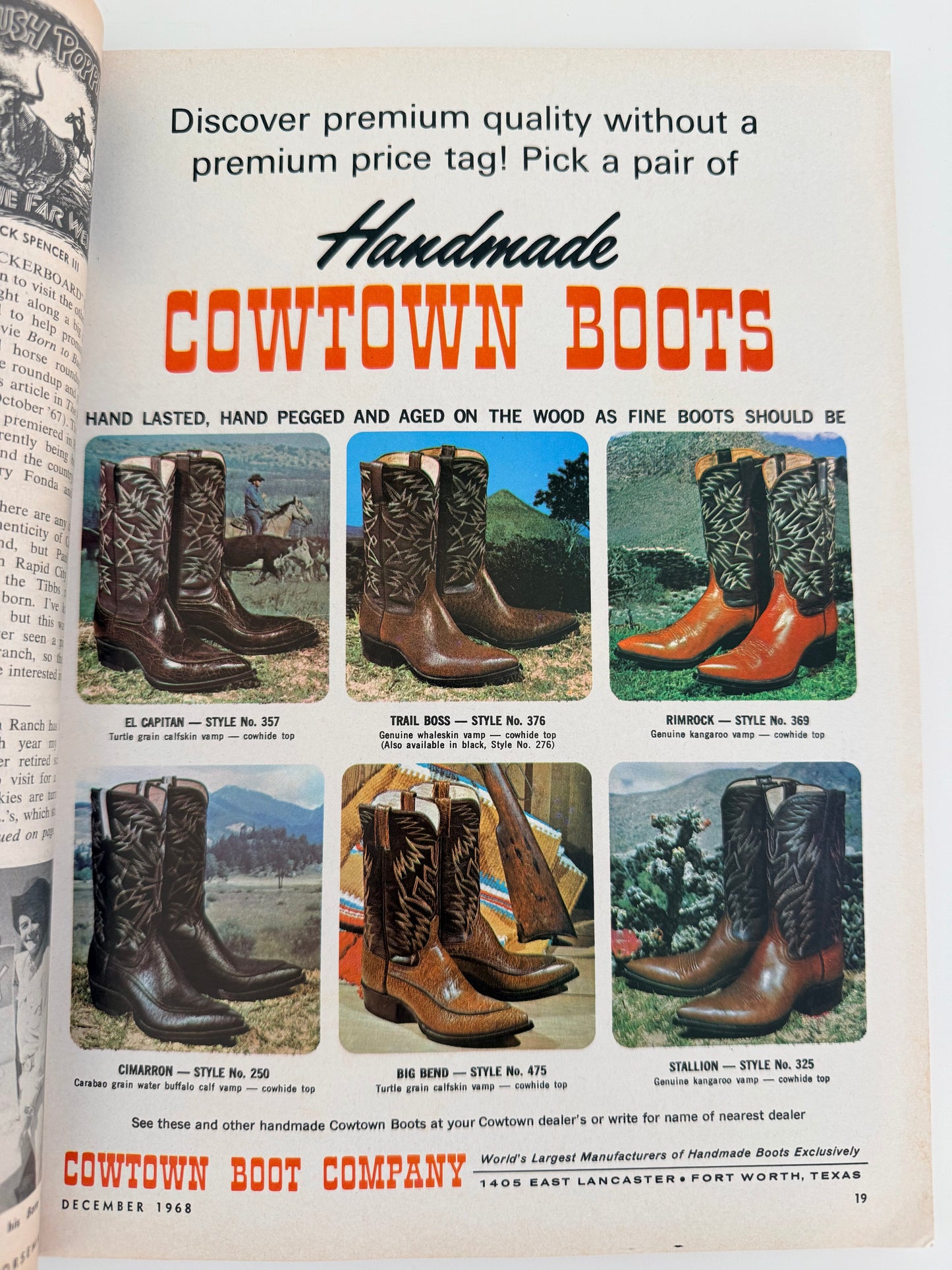 Western Horseman Magazine 1968
