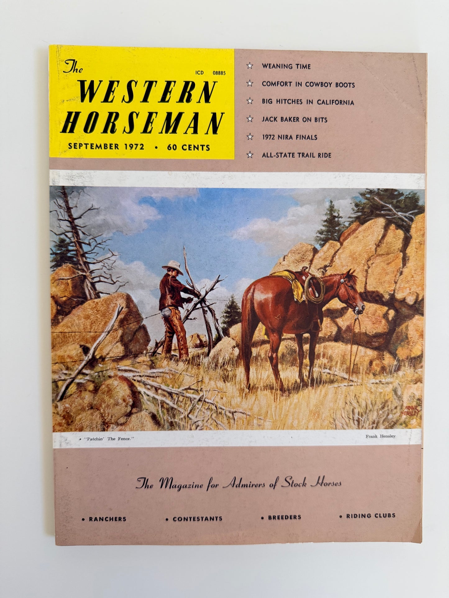 Vintage Western Horseman Magazine 1972
