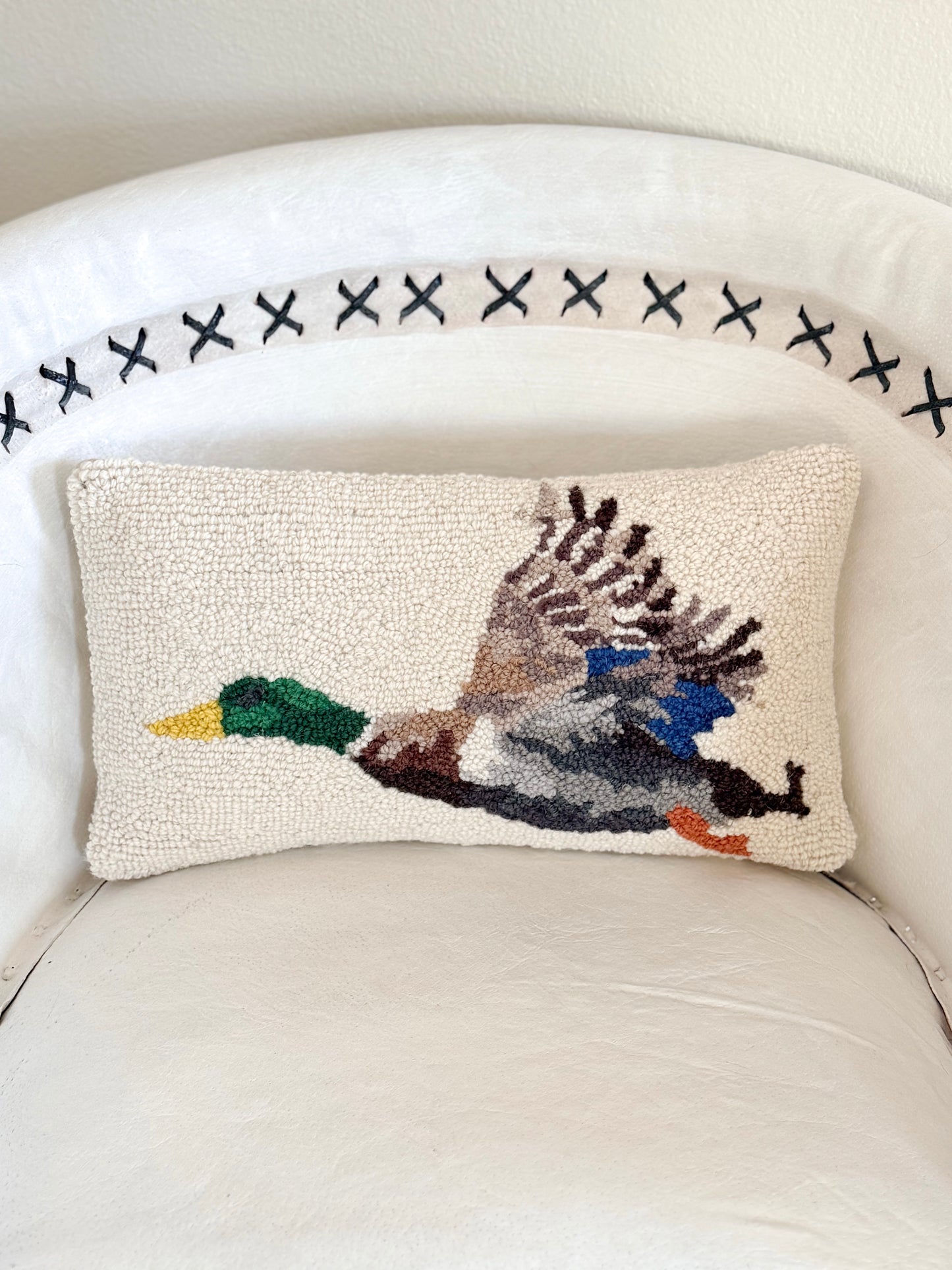 Flying Mallard Hook Pillow