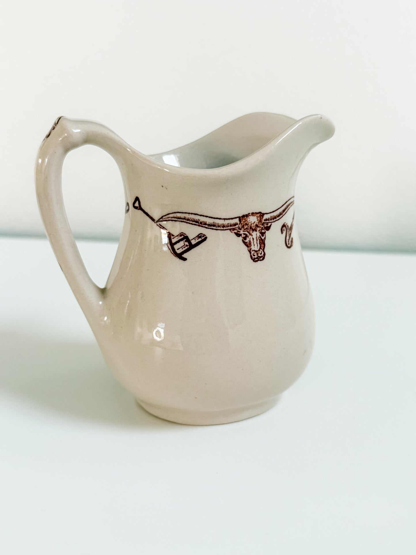 Vintage El Rancho Wallace China Creamer & Sugar Bowl