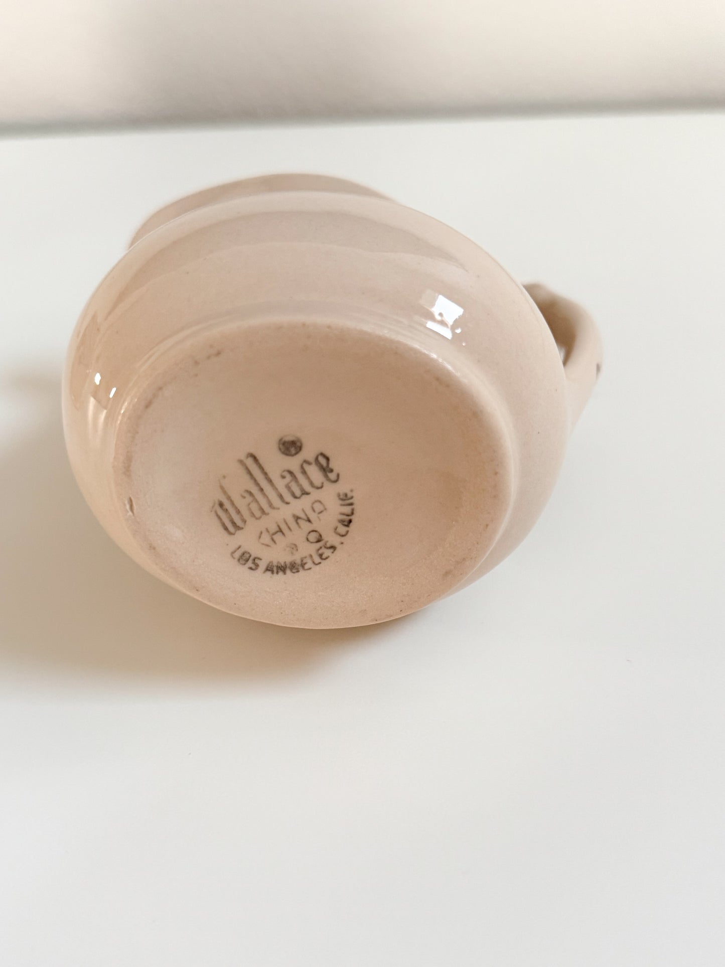 Vintage El Rancho Wallace China Creamer & Sugar Bowl