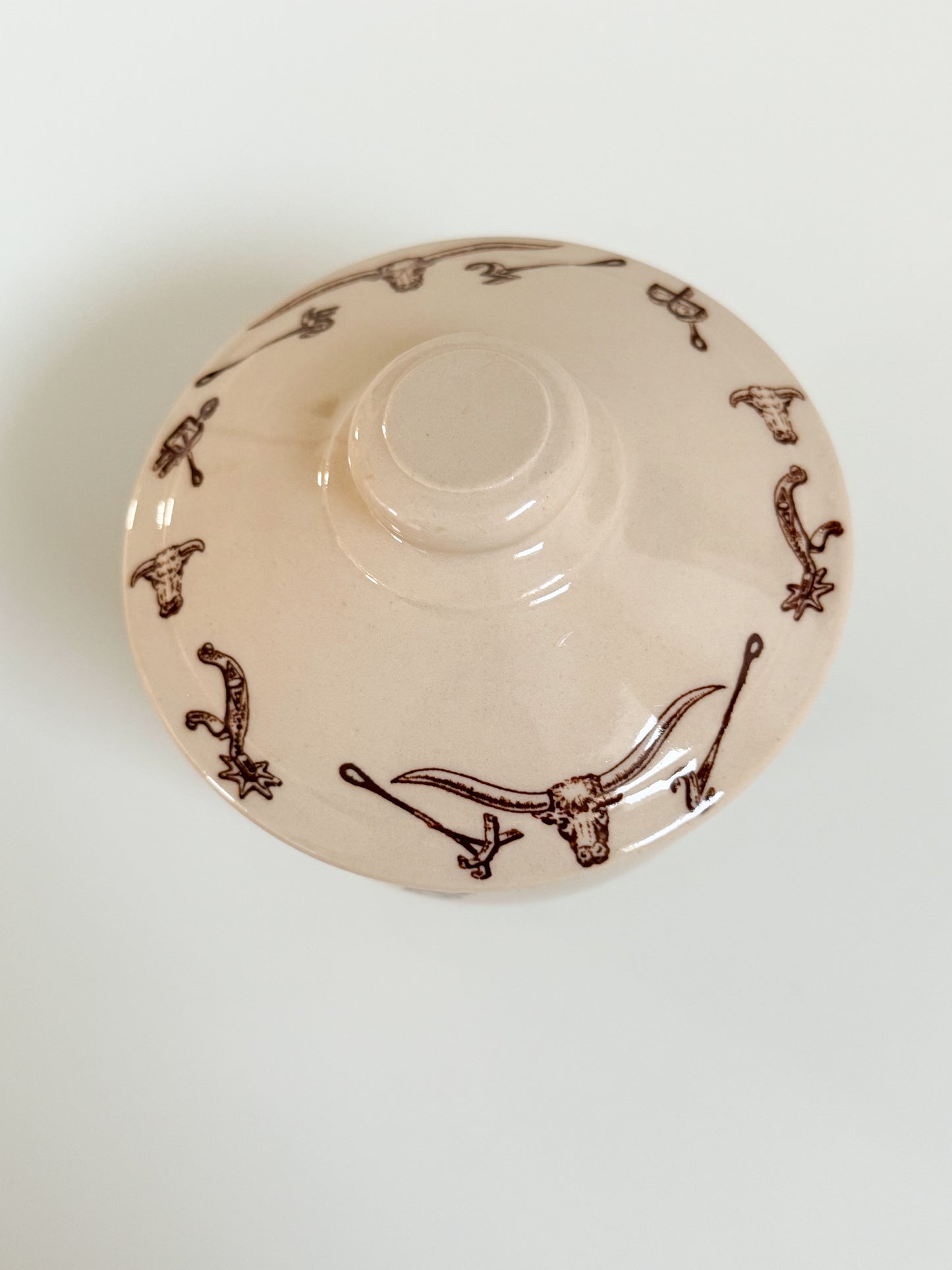 Vintage El Rancho Wallace China Creamer & Sugar Bowl