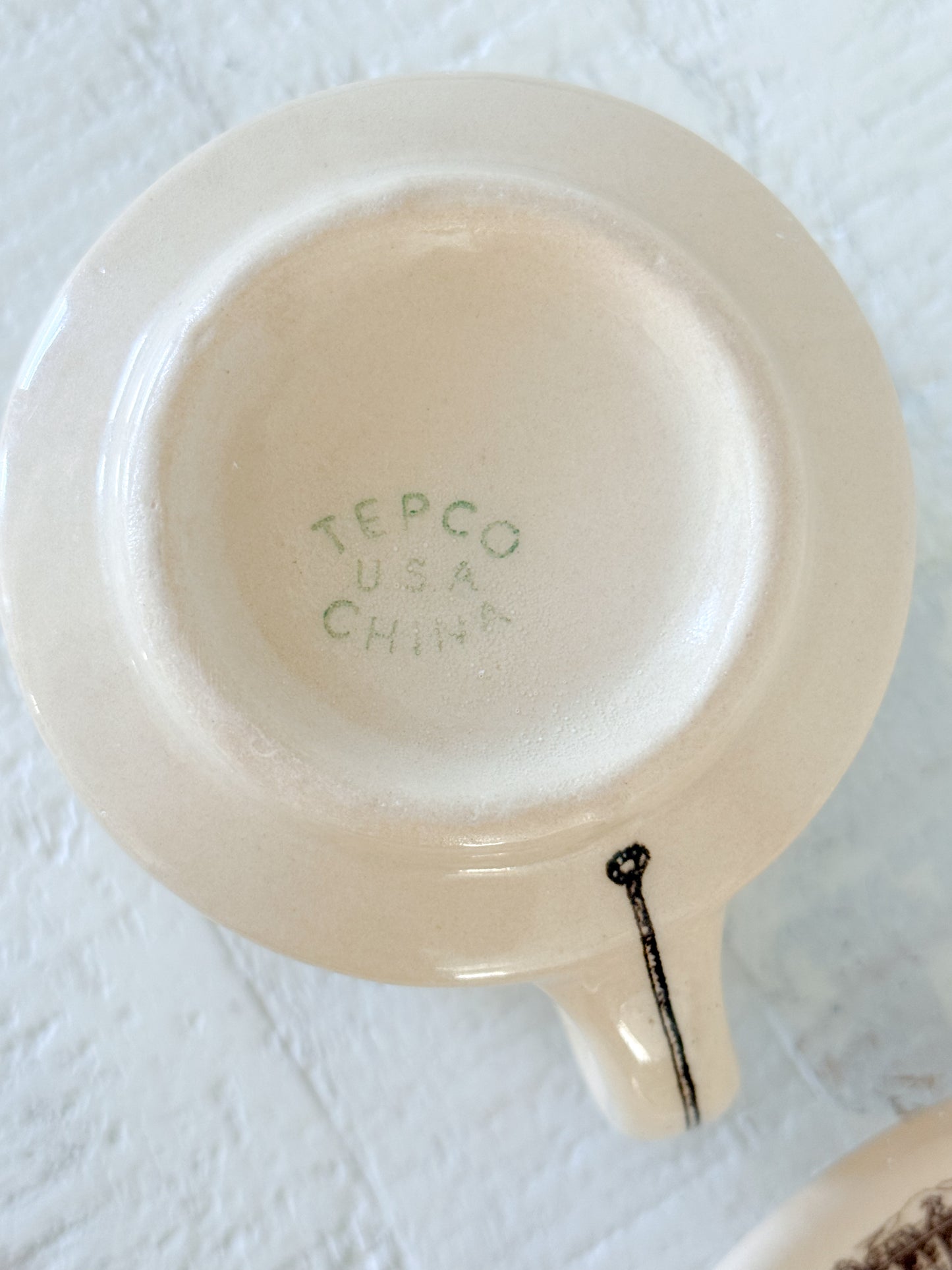 Vintage Tepco China Western Traveler Cup & Saucer