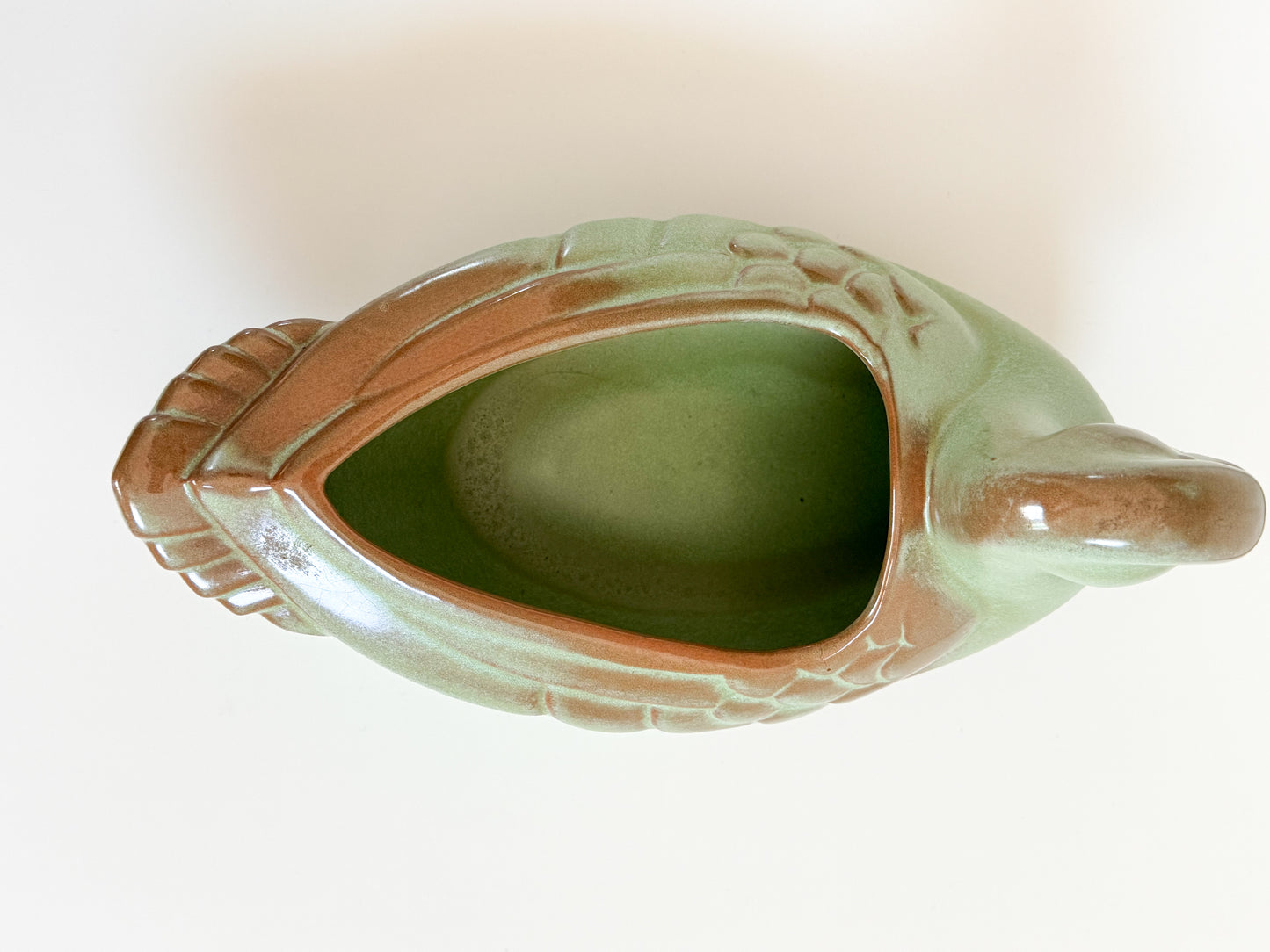Green Frankoma Duck Planter