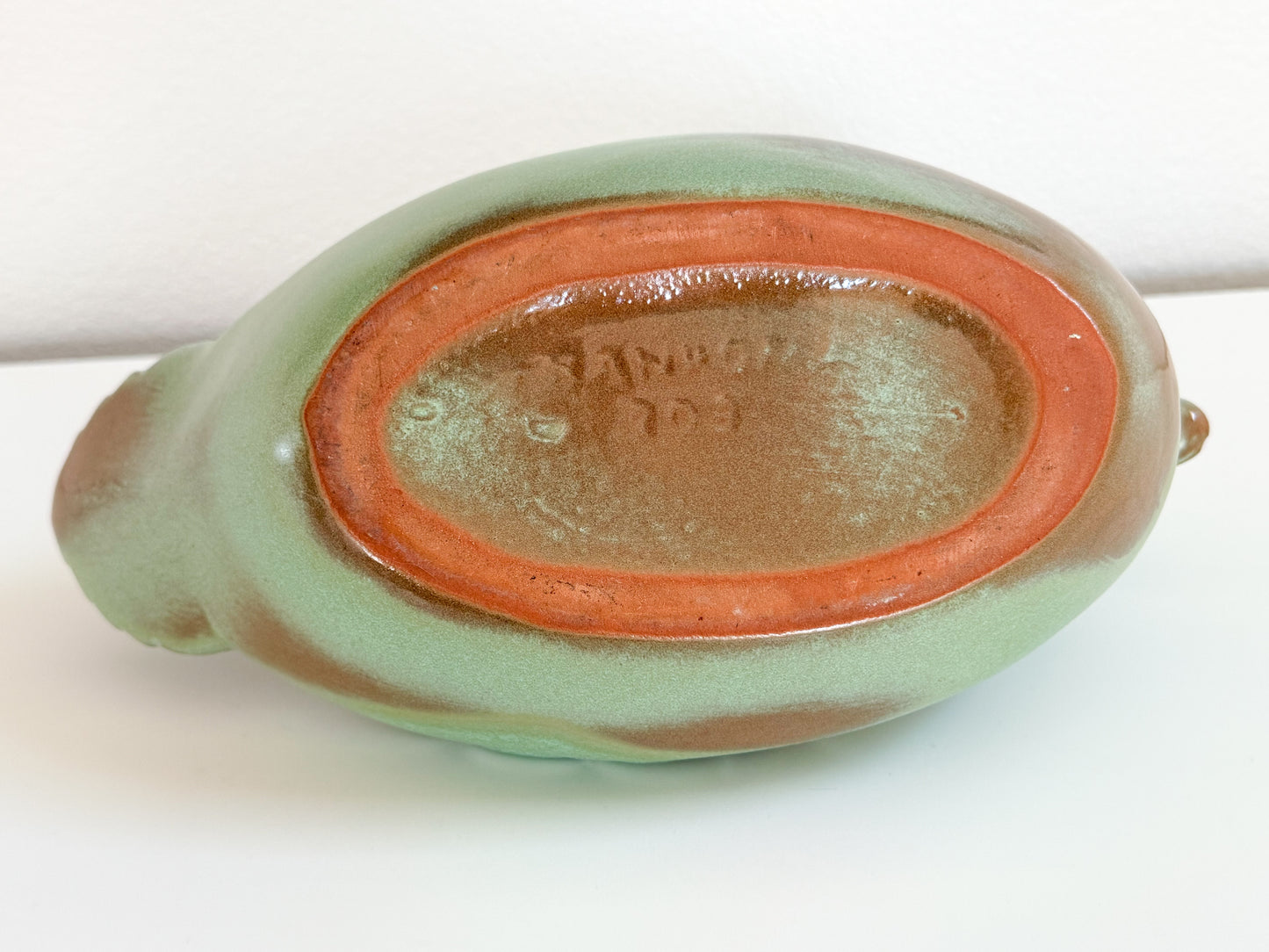 Green Frankoma Duck Planter