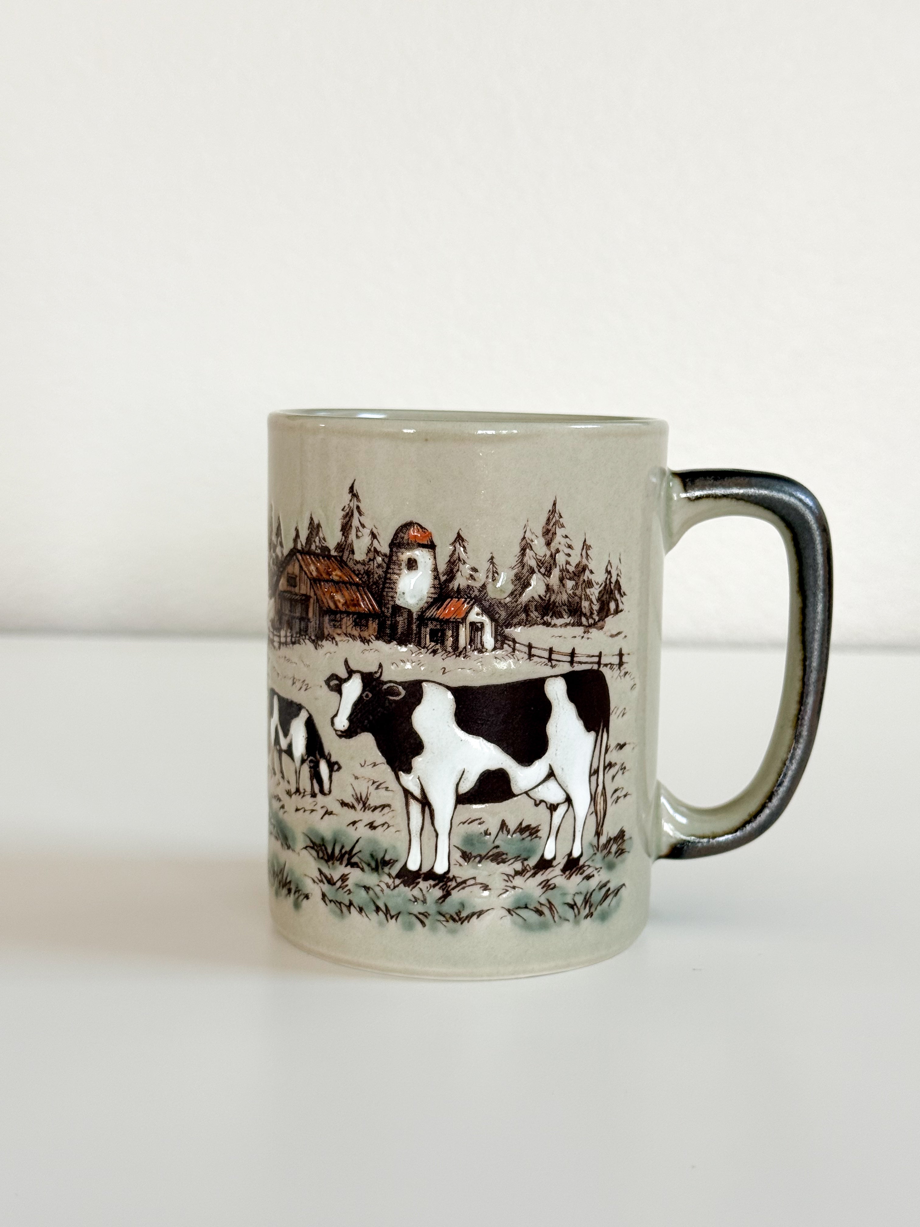 Vintage Cow Mug