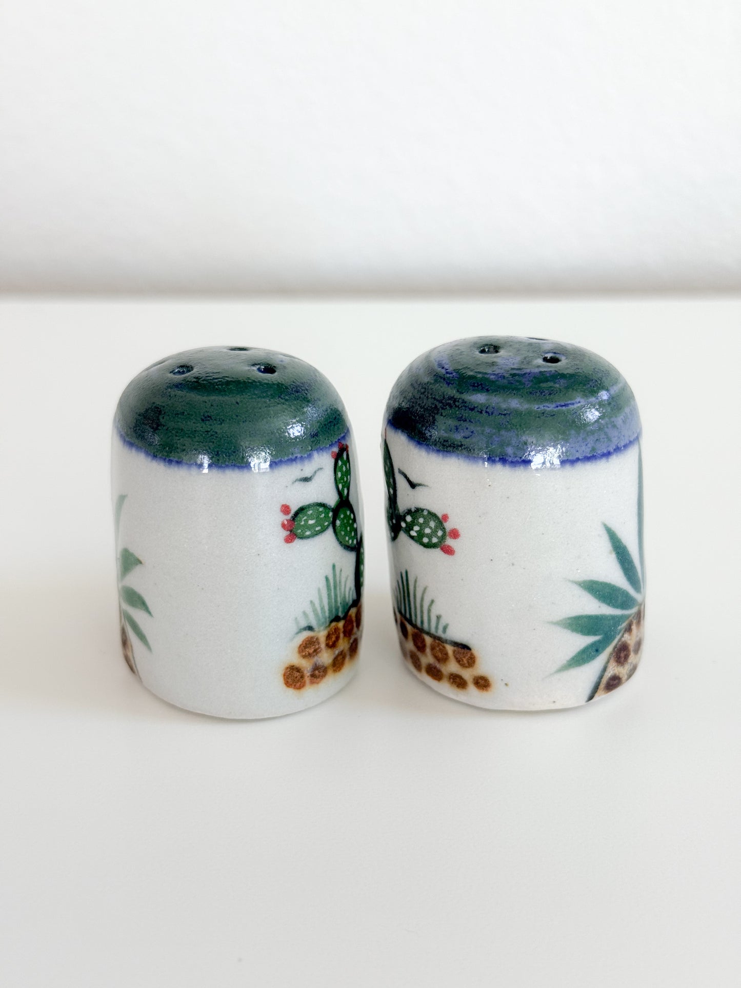Stoneware Mini Cactus Salt & Pepper