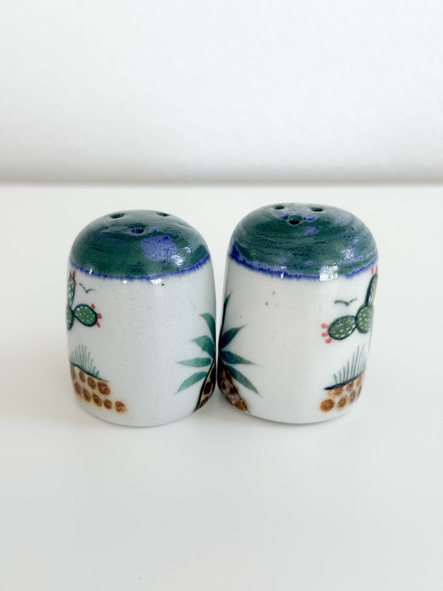 Stoneware Mini Cactus Salt & Pepper