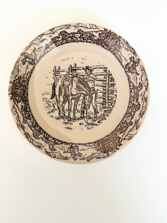 Vintage TEPCO Western Traveler Saucer