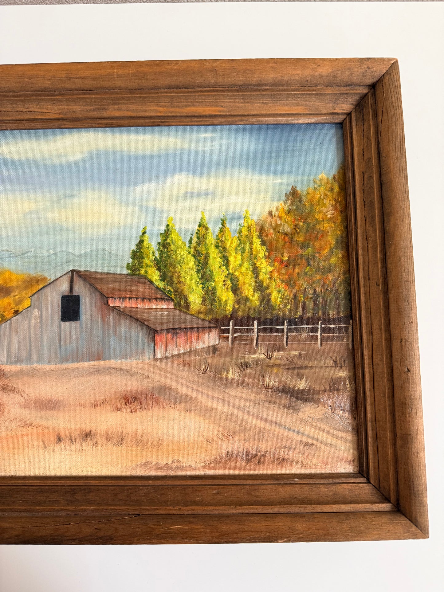 Vintage Barn Painting