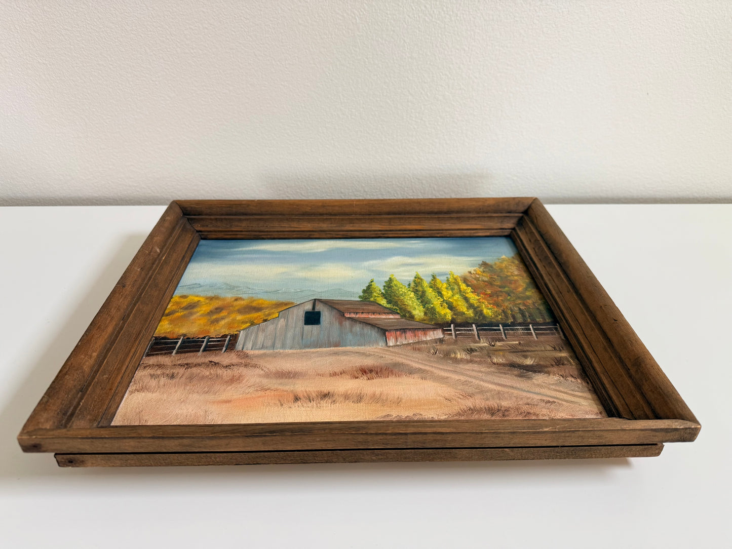 Vintage Barn Painting