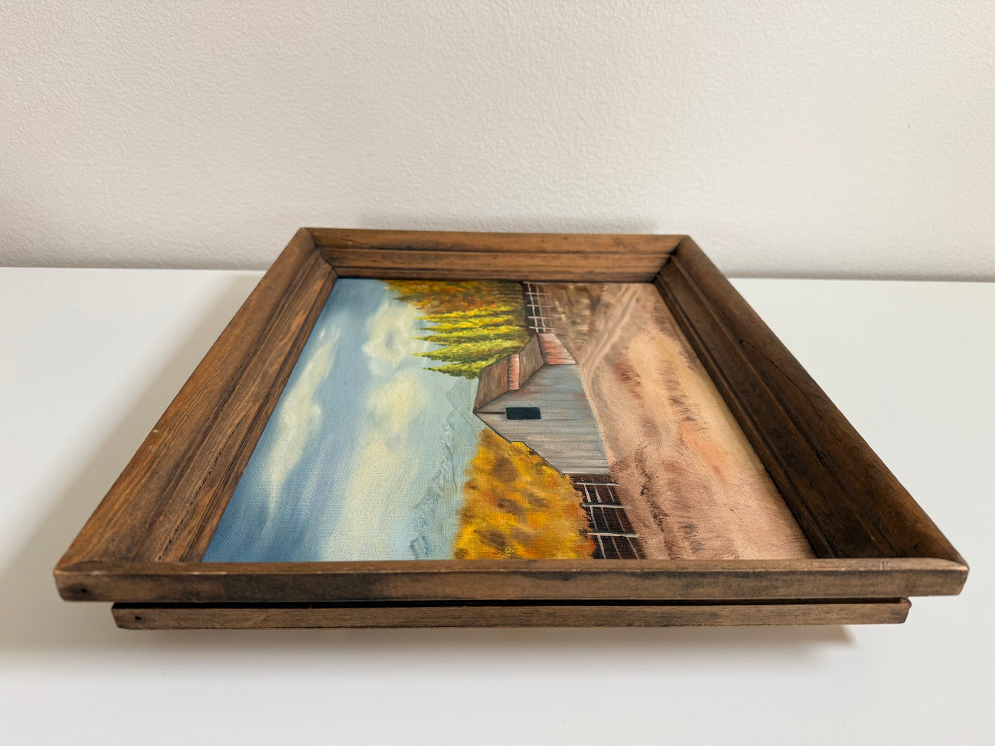 Vintage Barn Painting