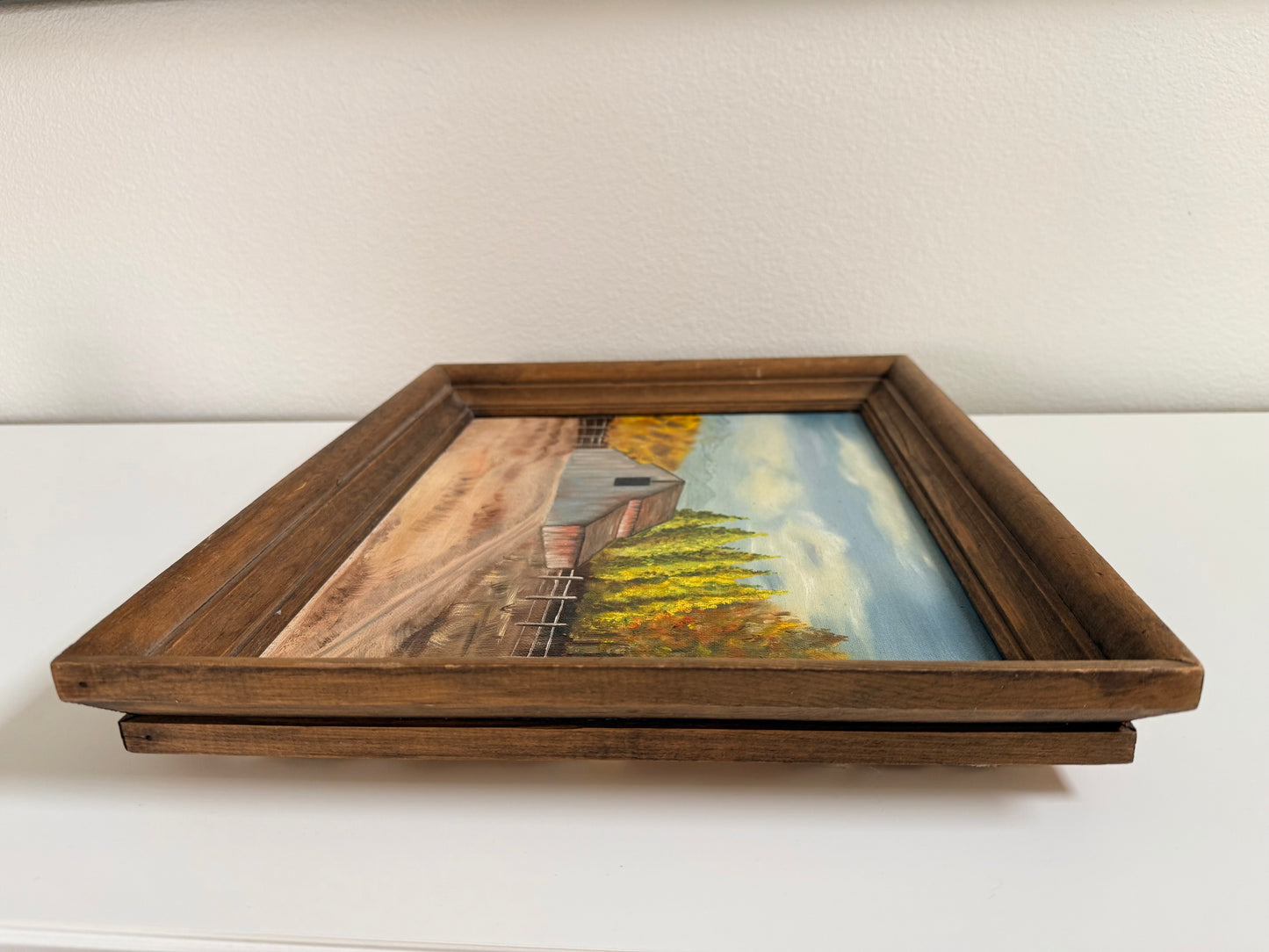 Vintage Barn Painting