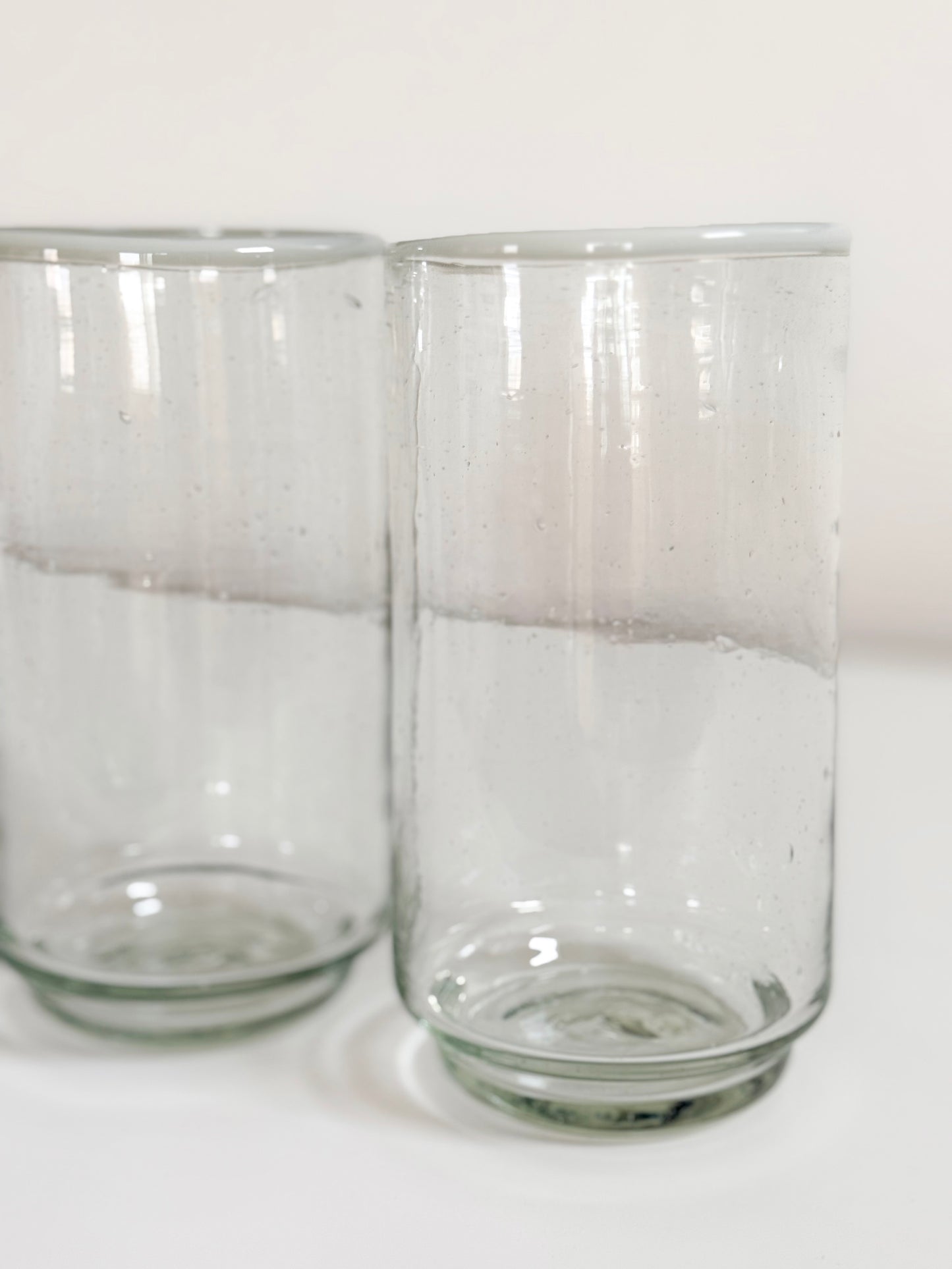 Cream Rim Stacking Glass Set