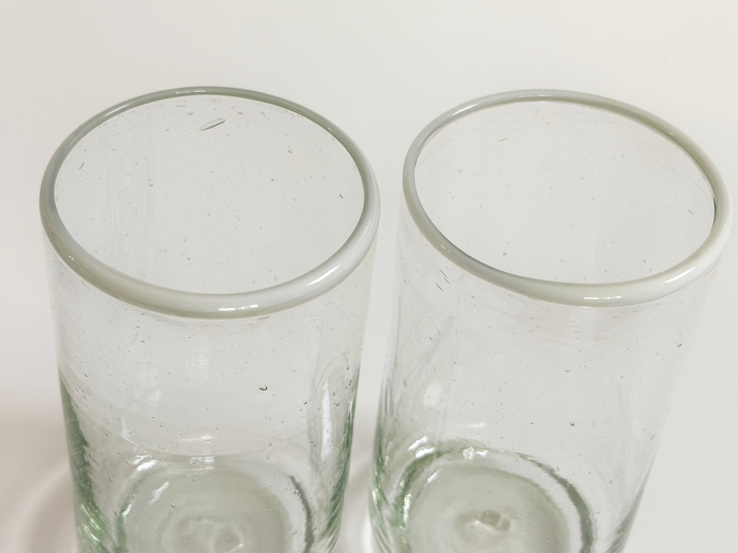 Cream Rim Stacking Glass Set