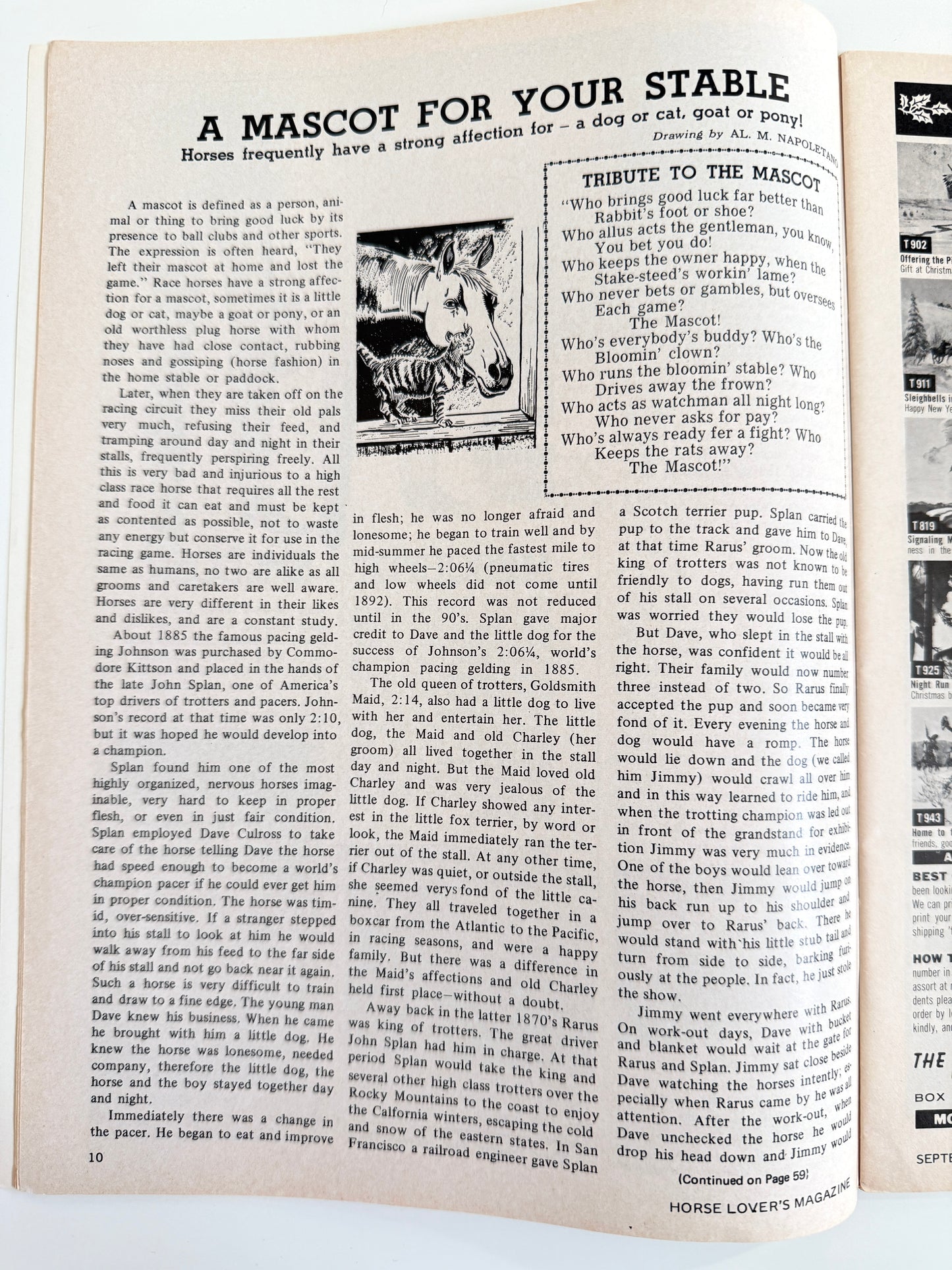 Vintage Horse Lovers Magazine 1969