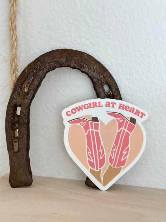 Cowgirl At Heart Sticker