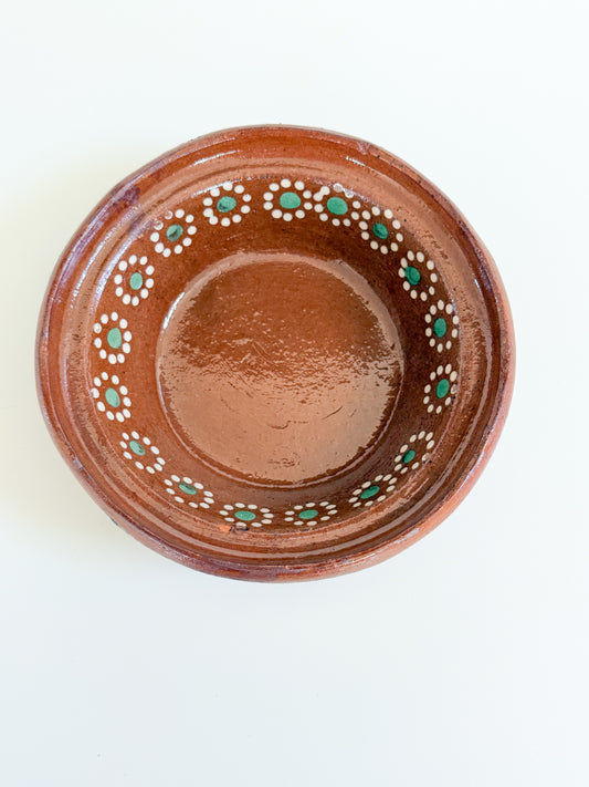 Handmade mexican clay bowl
