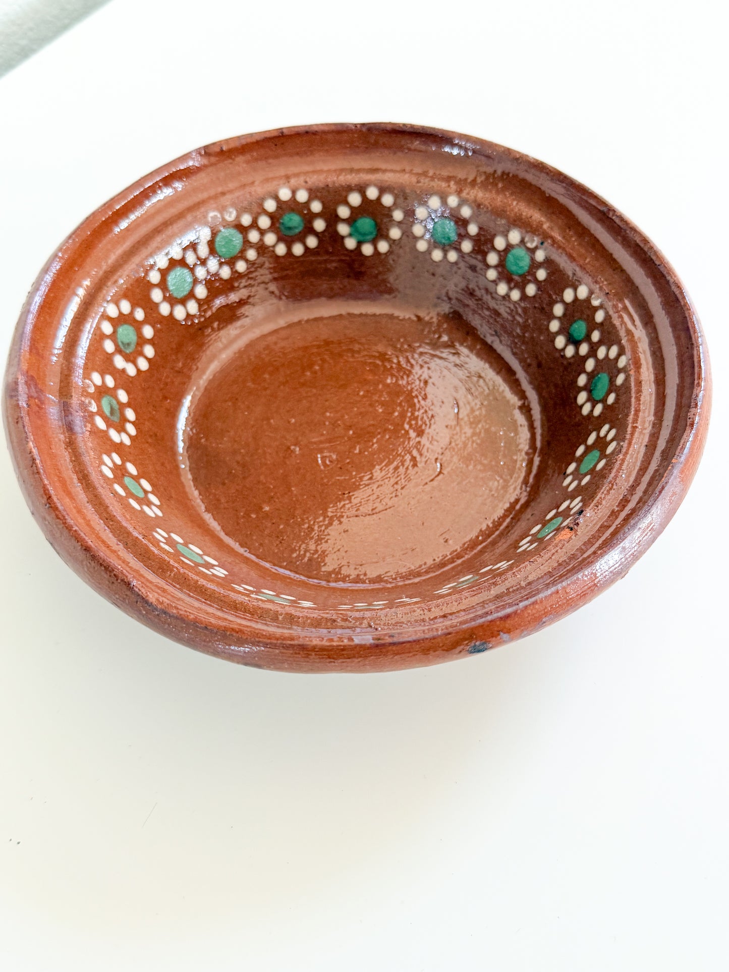 Handmade mexican clay bowl