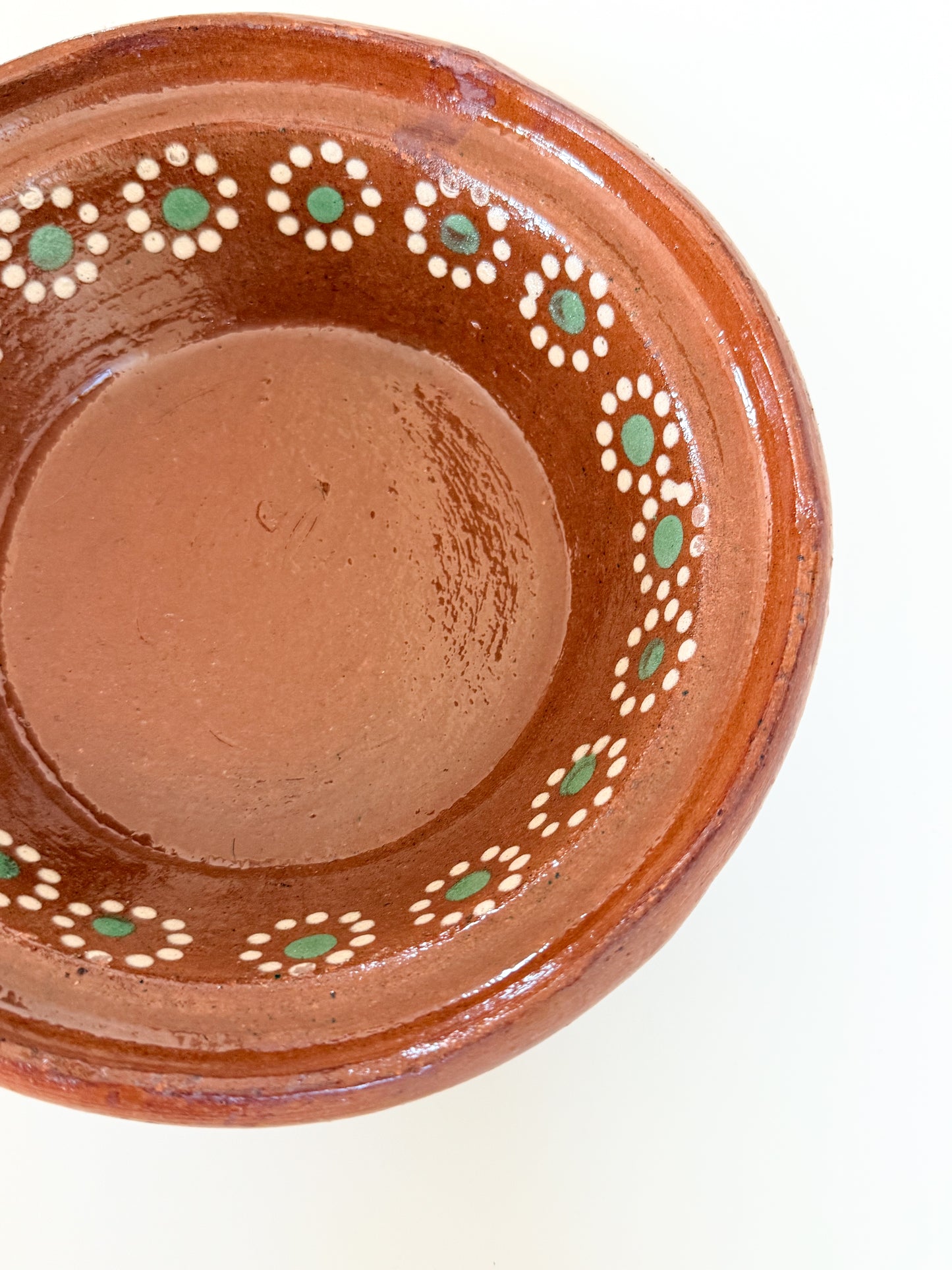 Handmade mexican clay bowl