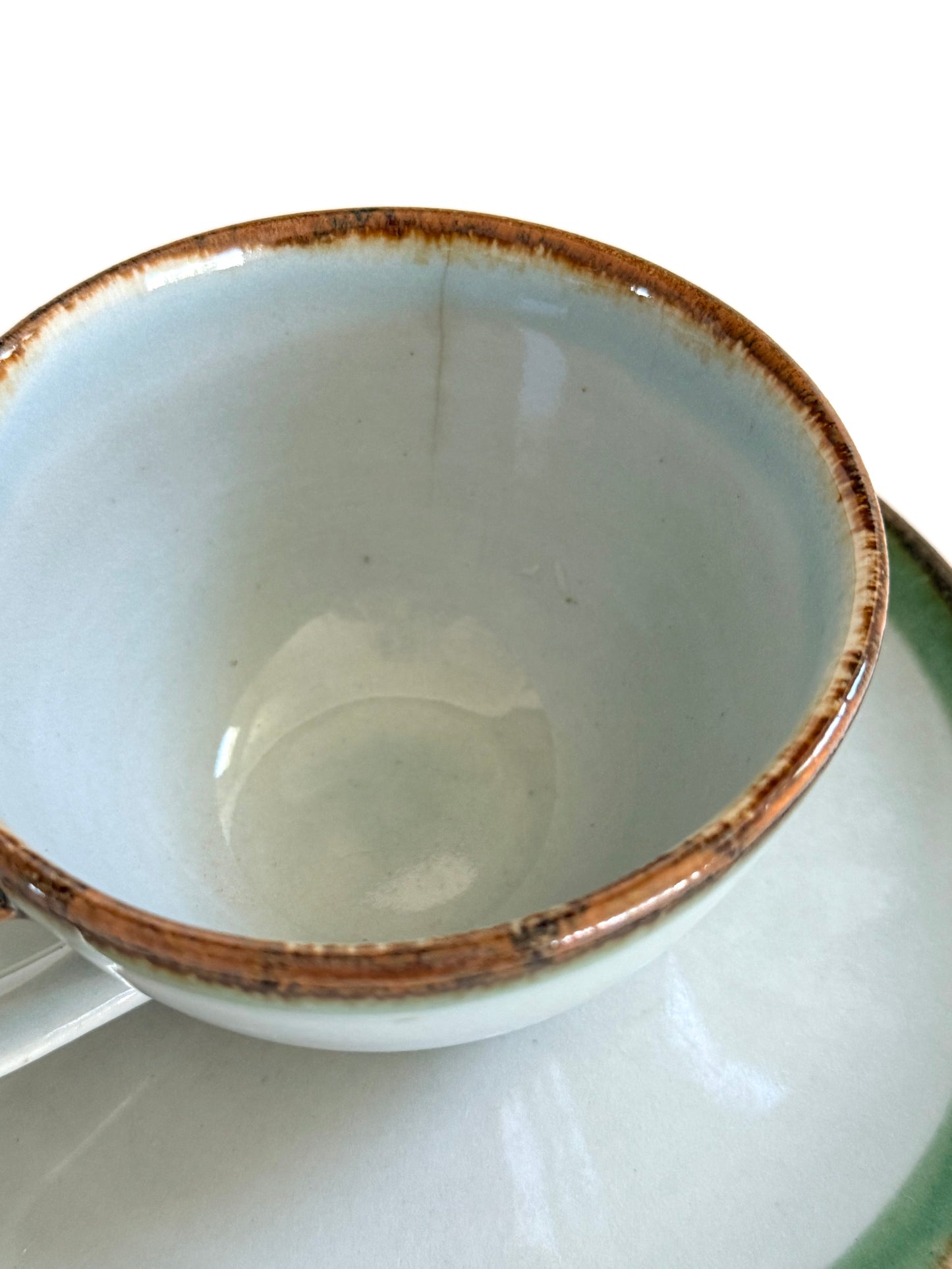 Vintage Tonalá Pottery Cup and Saucer