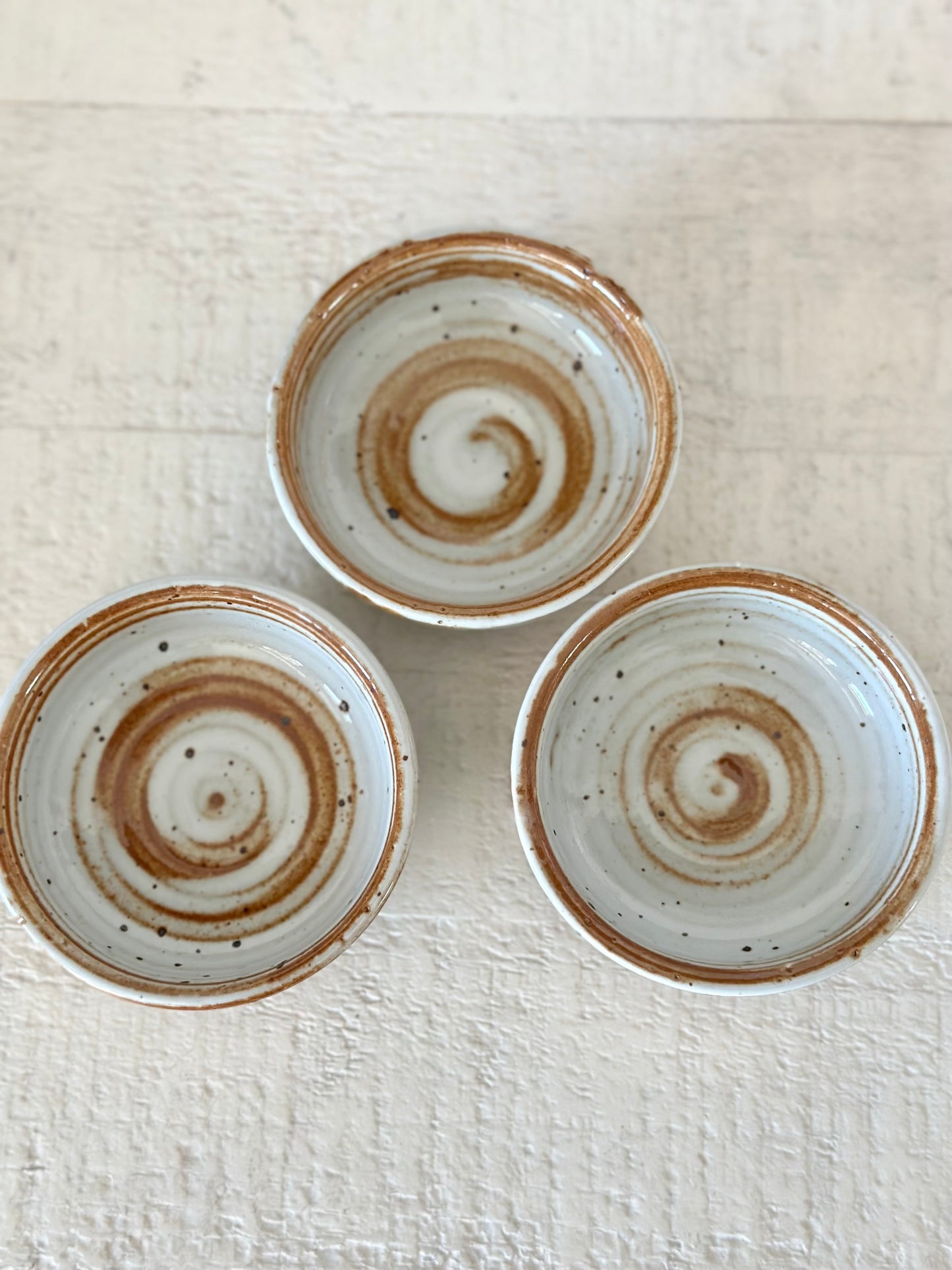 Stoneware Spiral Pinch Bowl