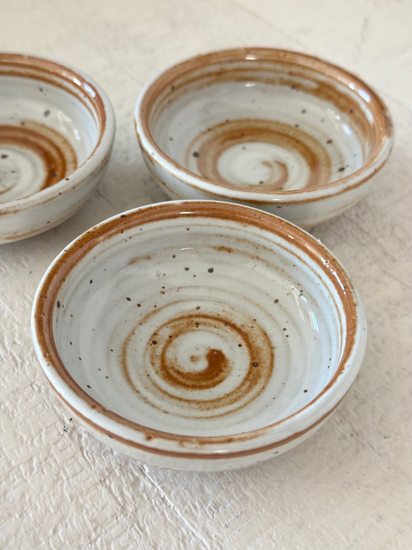 Stoneware Spiral Pinch Bowl