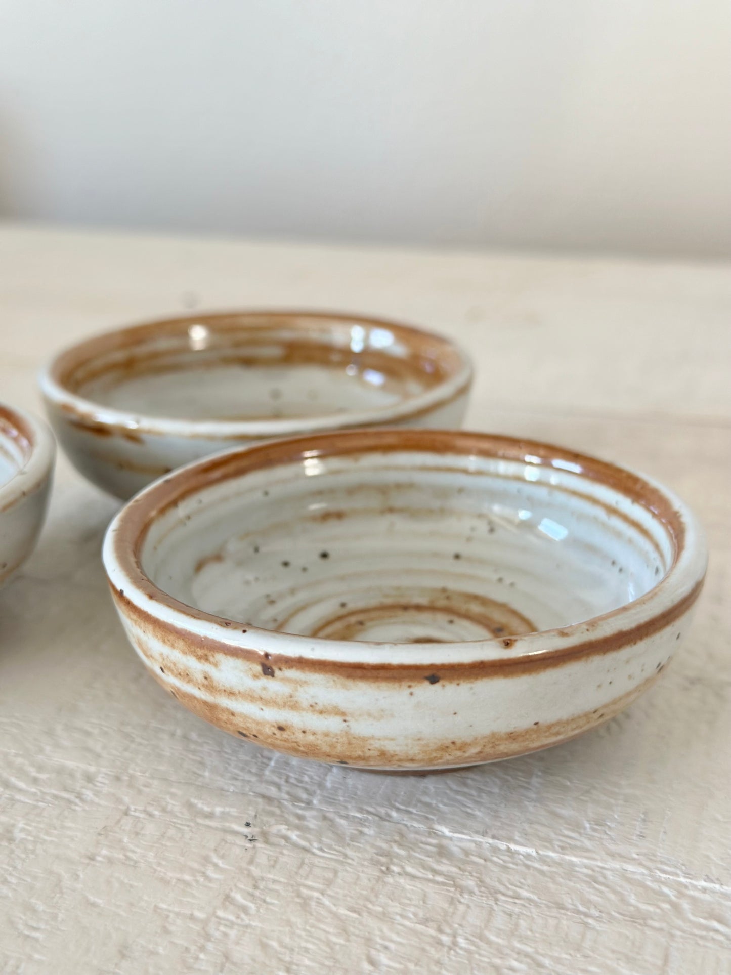 Stoneware Spiral Pinch Bowl