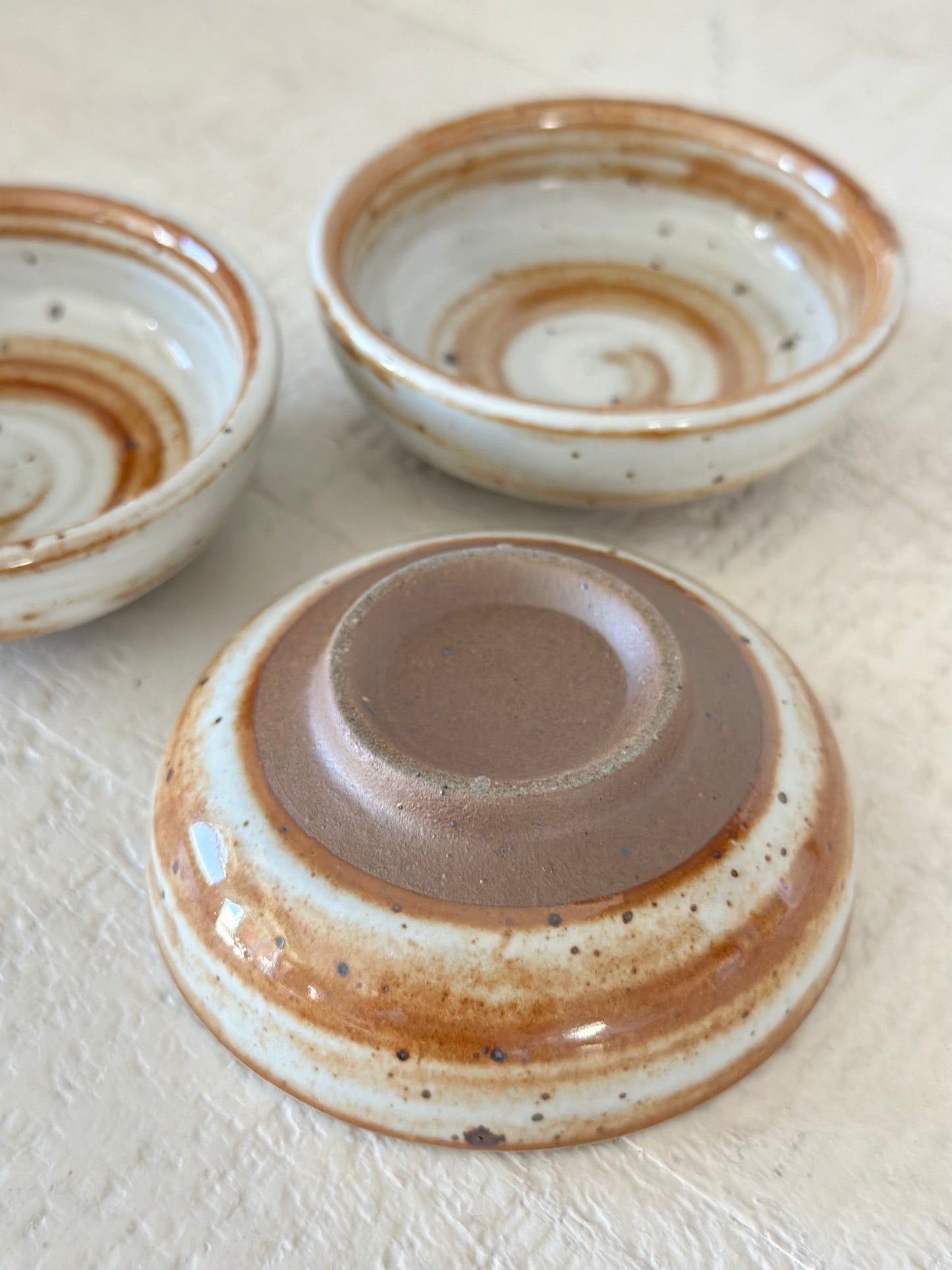 Stoneware Spiral Pinch Bowl